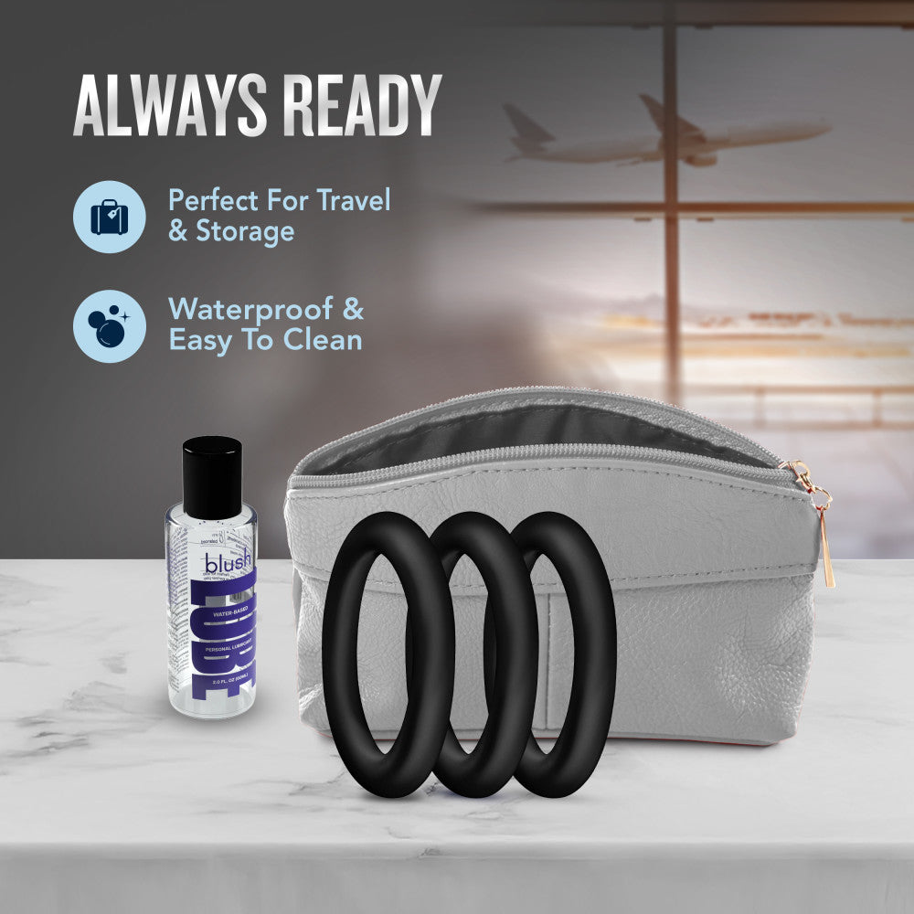 Performance By Blush® | VS2: Black Small Penis Rings (3-Pack) - Made with Puria™ Silicone、mySite、bottomscart