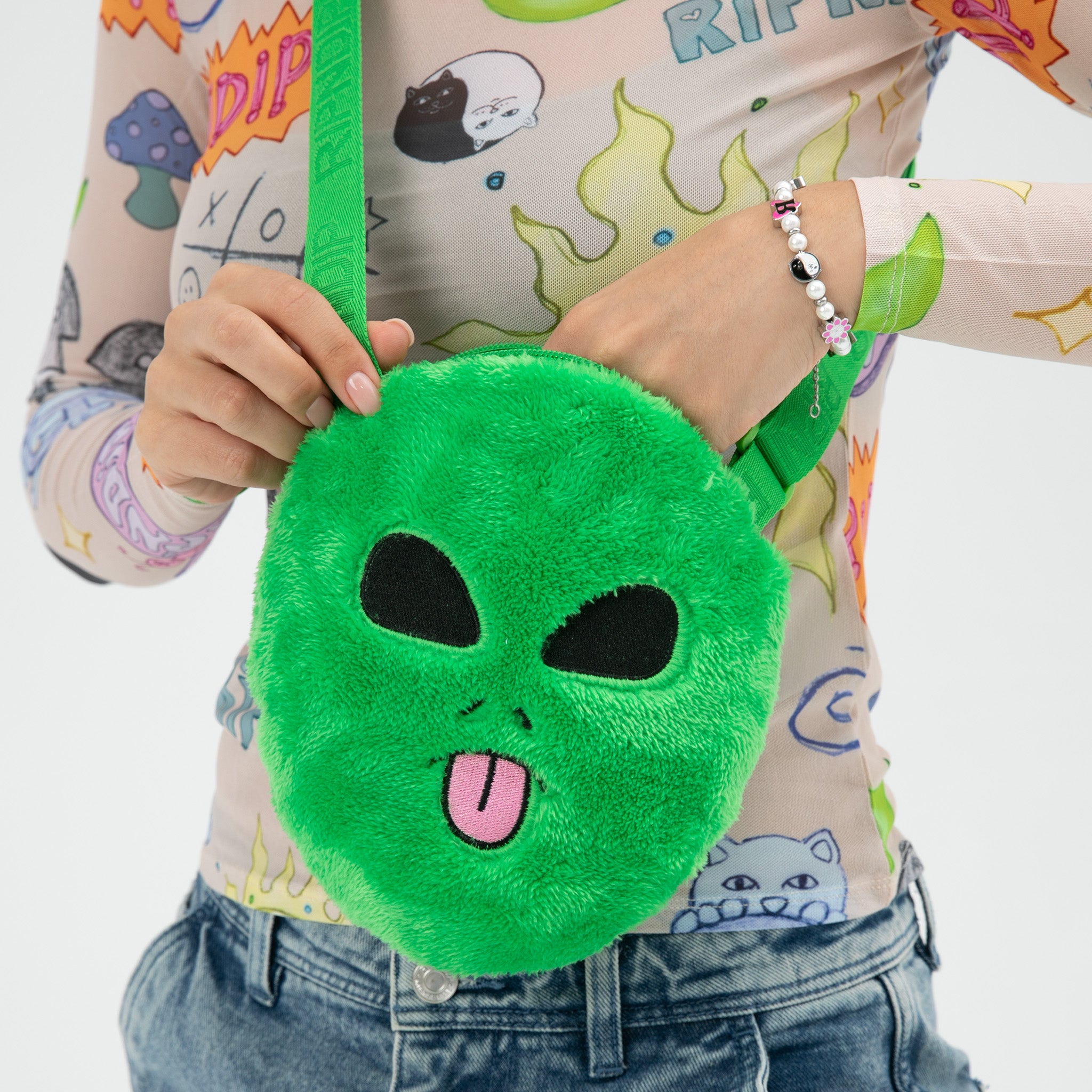  Lord Alien Sherpa Crossbody Bag (Green)、mySite、merchandisen