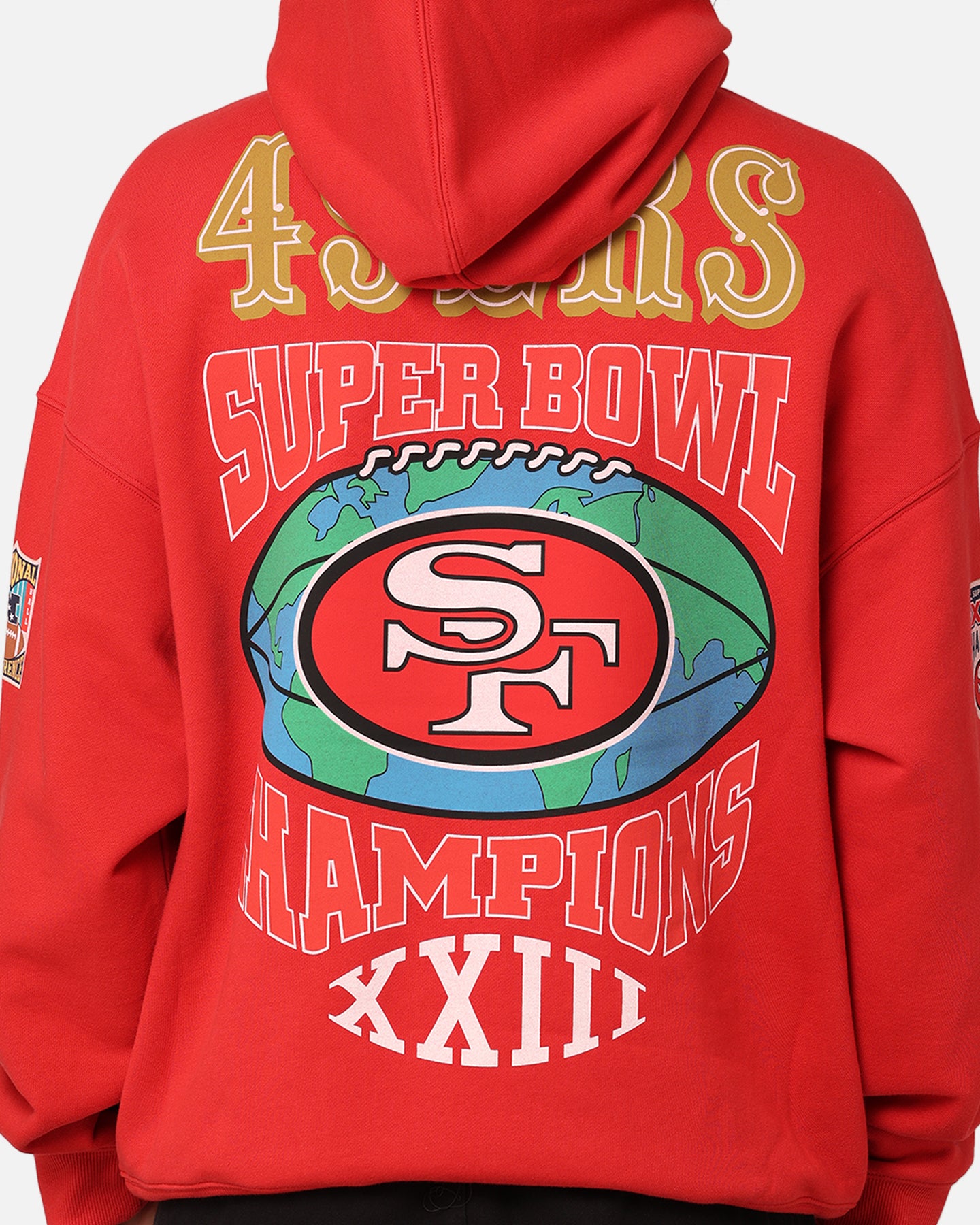 Mitchell & Ness San Francisco 49ers Super Bowl World Hoodie Faded Red、mySite、zt4zffjzw