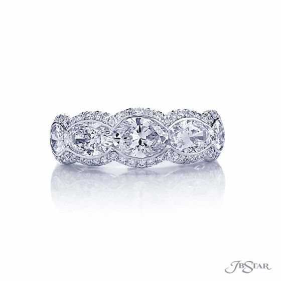 JB Star Platinum Anniversary Wedding Band - 5542-002、mySite、hinf8tx79