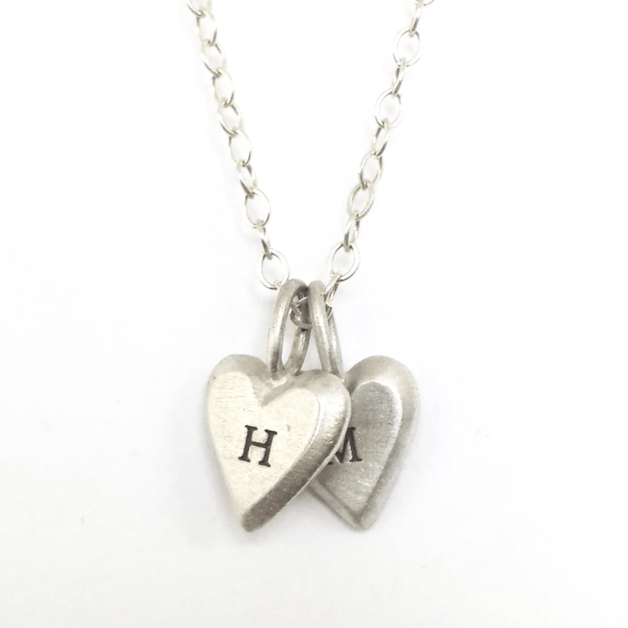 Personalized Tiny Heart Sterling Silver Necklace by Emily Rosenfeld - English、mySite、topwebapps