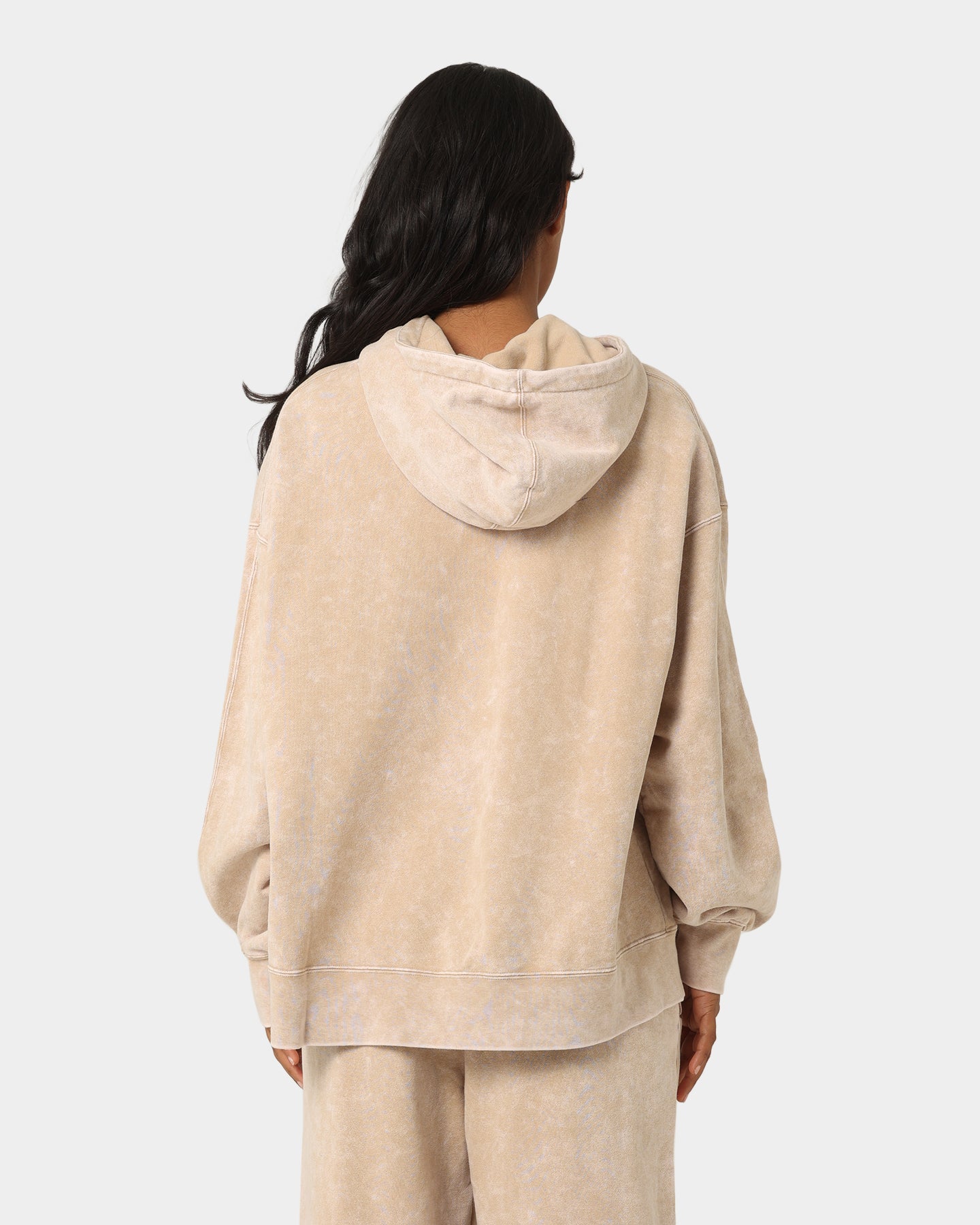 Jordan Women's Flight Fleece Washed Hoodie Desert、mySite、zt4zffjzw