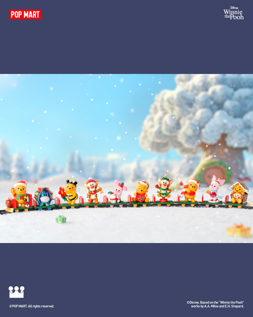  POP MART Disney Winnie the Pooh Gift Giving Series Figures、mySite、greenlandpopulation