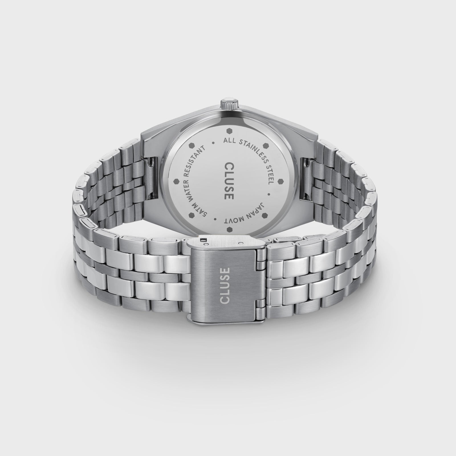 Retro 70's Watch Steel, Sage Green, Silver Colour、mySite、botmansion