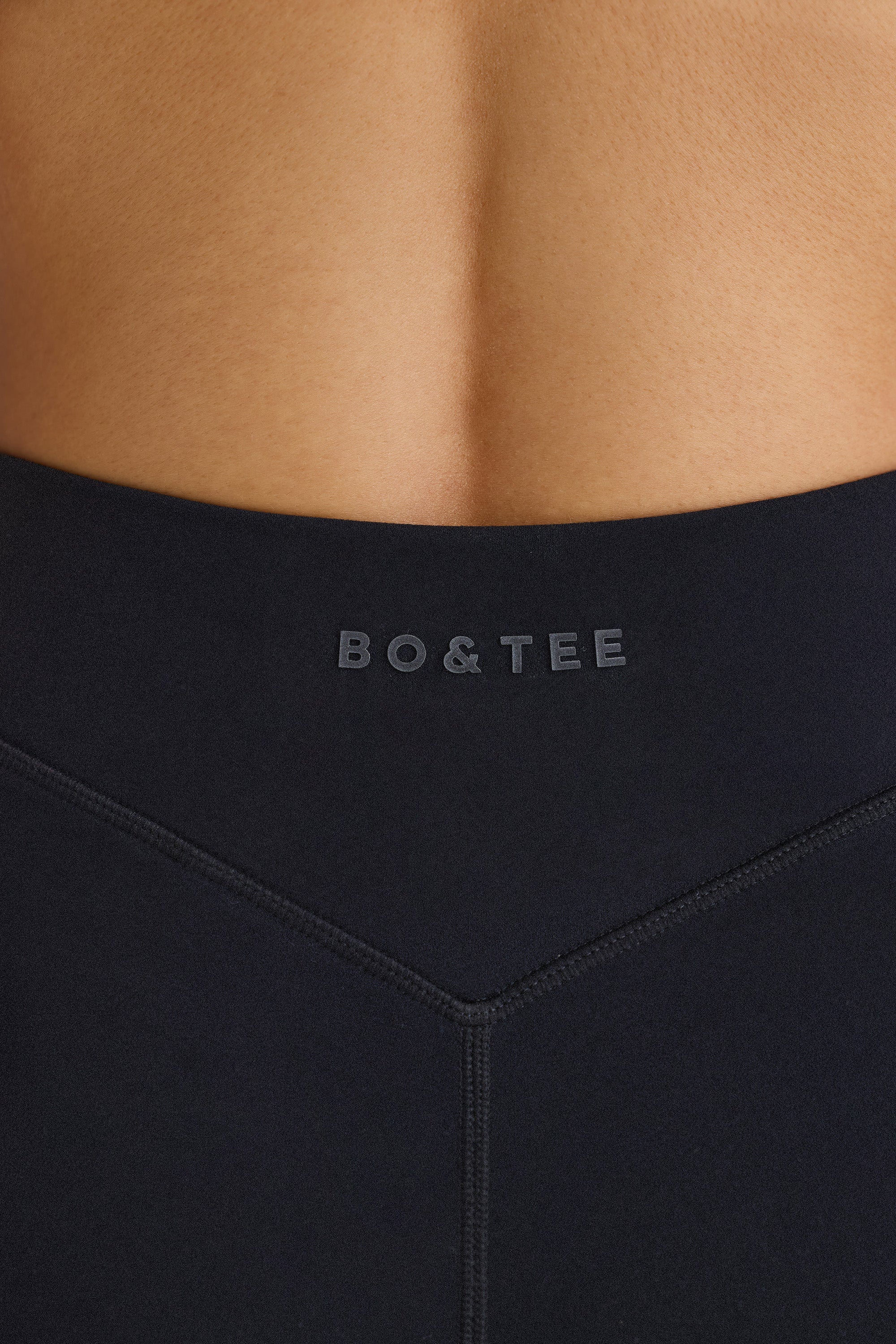 Soft Active Crossover Mini Shorts in Black、mySite、solidvoid