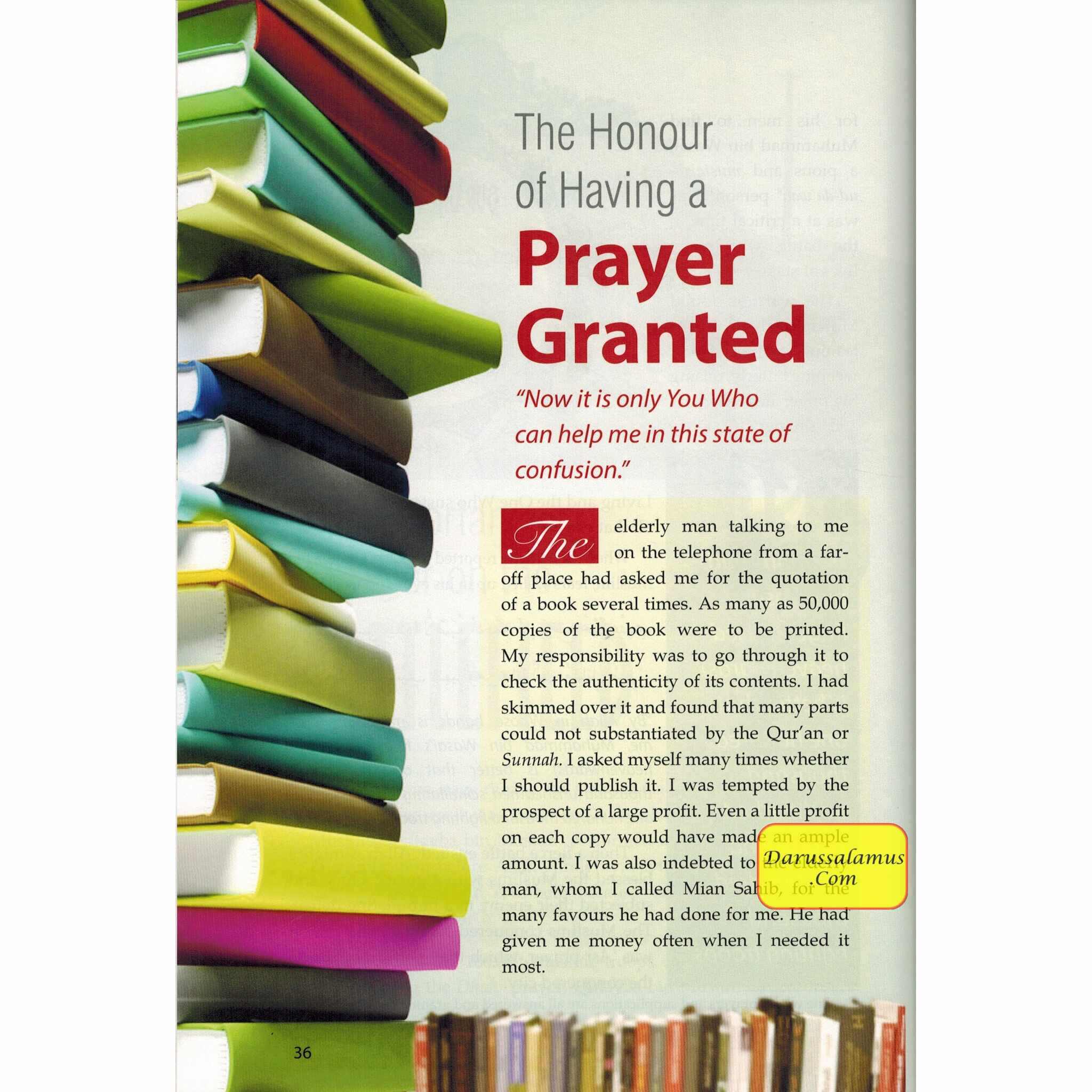 Golden Stories of Accepted Prayers By Abdul Malik Mujahid、mySite、topwebapps