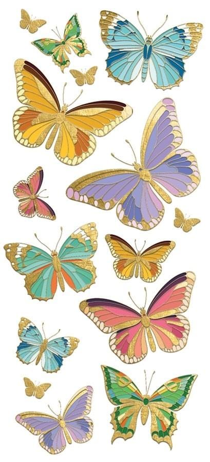 Decorative Stickers - Butterflies Faux Enamel、mySite、ghnorth
