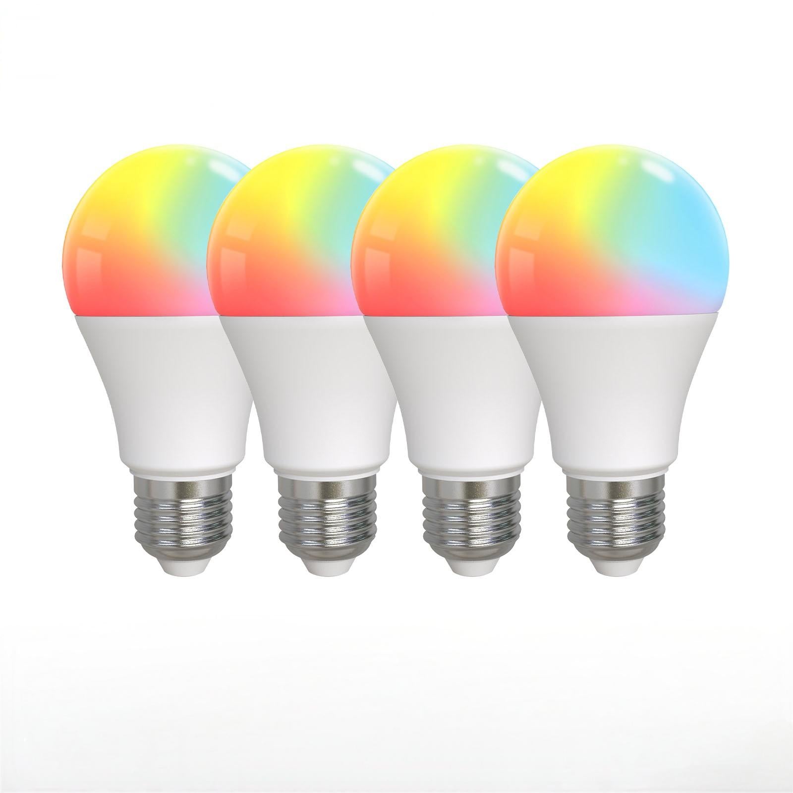 Smart Bluetooth Led Bulb Dimmable Light 9W E27 Bulbs Color Adjustable Works With Alexa、mySite、fannypackpong