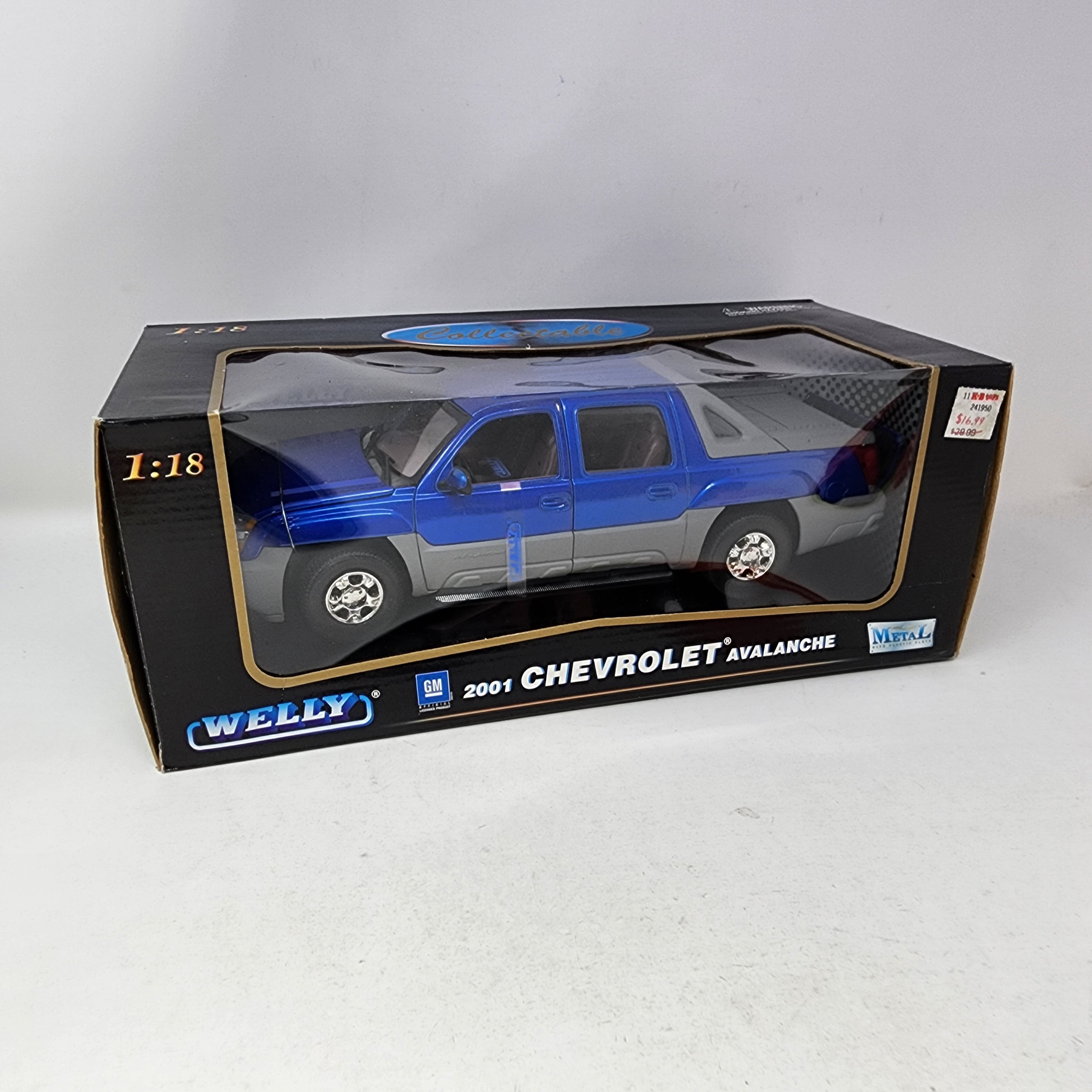 2001 Chevrolet Avalanche * Blue * Welly Collectibles 1/18 Scale、mySite、hgirdovlk