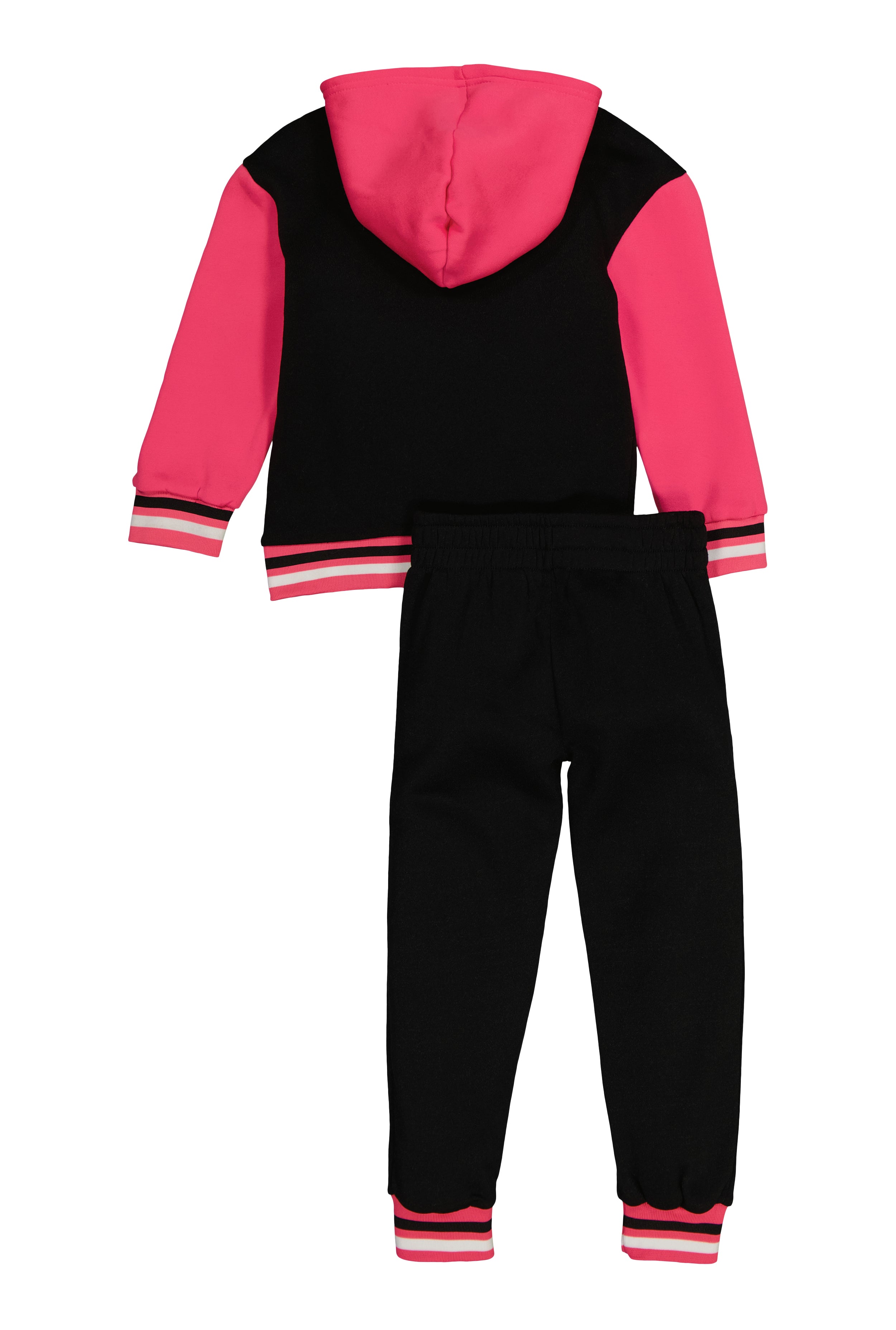 Little Girls Love Color Blocked Zip Front Hoodie and Joggers、mySite、camillekostekn