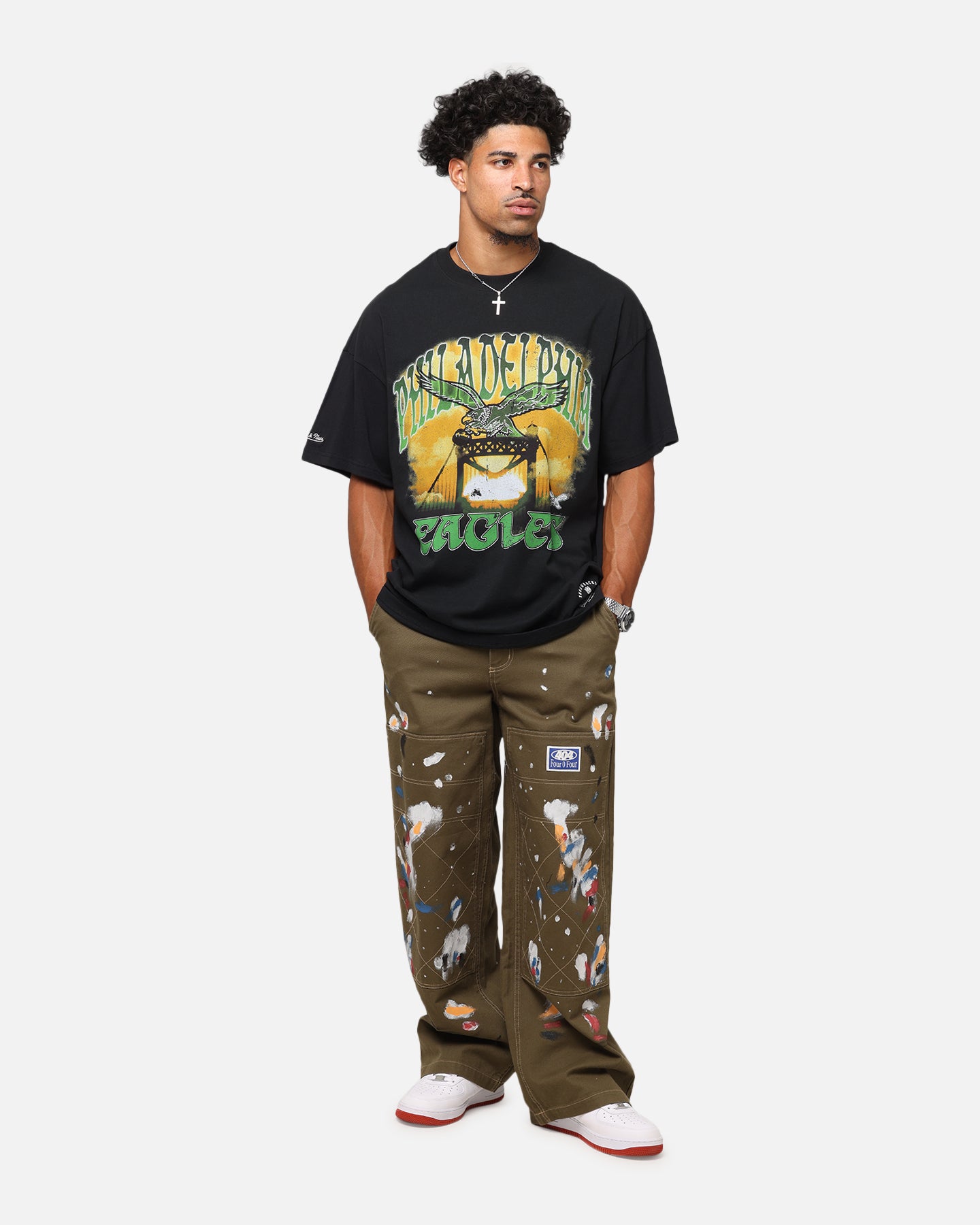 Mitchell & Ness Philadelphia Eagles Soaring T-Shirt Black、mySite、zt4zffjzw