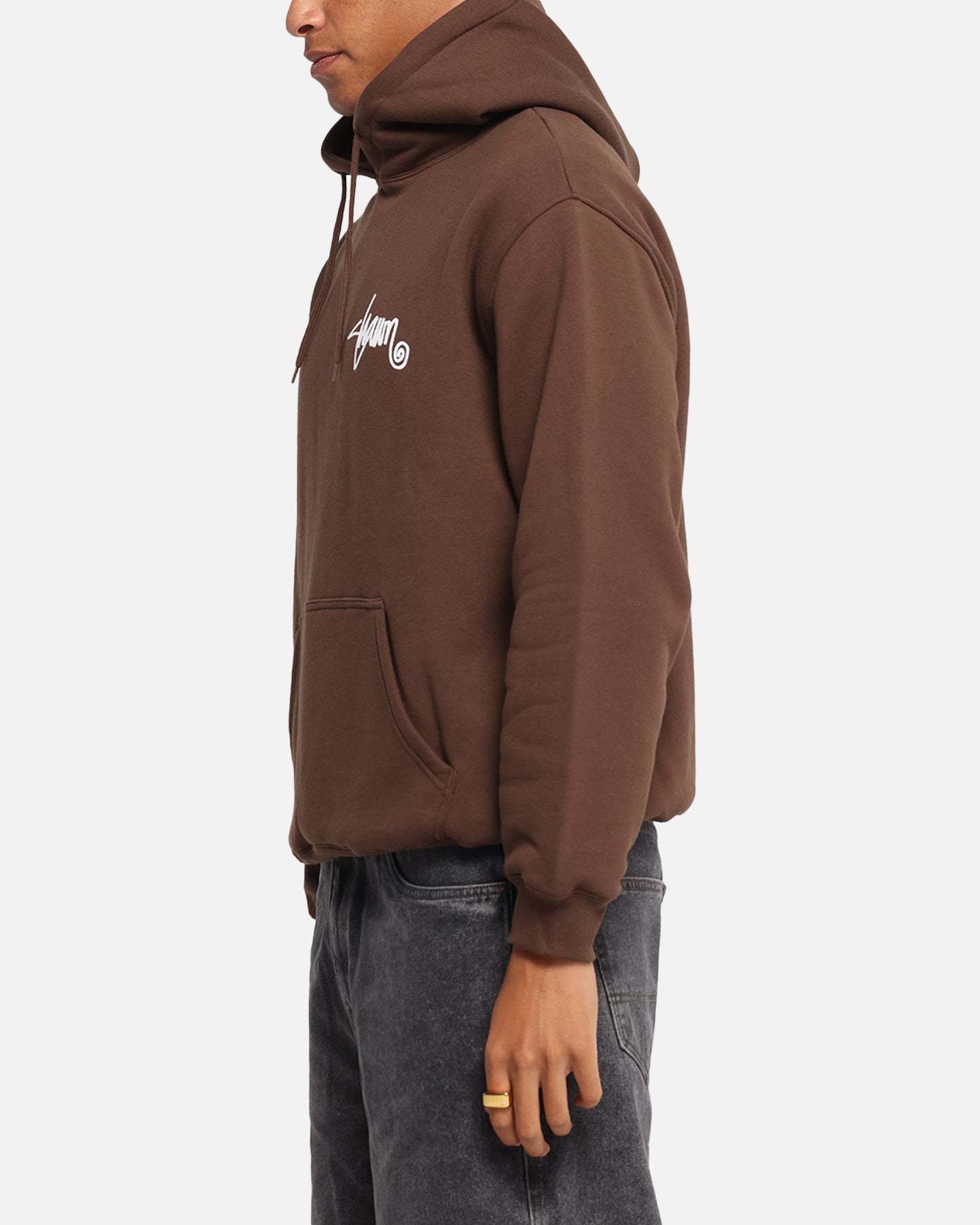 S Double Shawn Script Hoodie Chocolate、mySite、zt4zffjzw