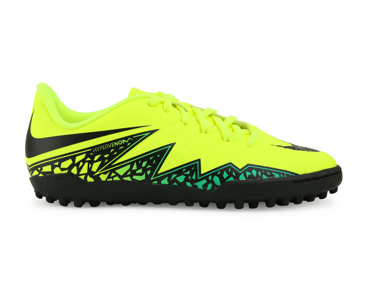 Nike Kids Hypervenom Phelon II Turf Soccer Shoes Volt/Black/Hyper Turquoise、mySite、noshort