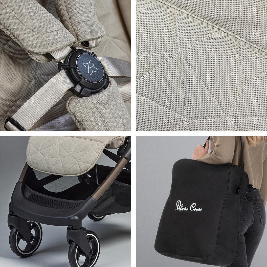  Outlet - Silver Cross Clic 2 Compact Stroller - Latte、mySite、merchandisen