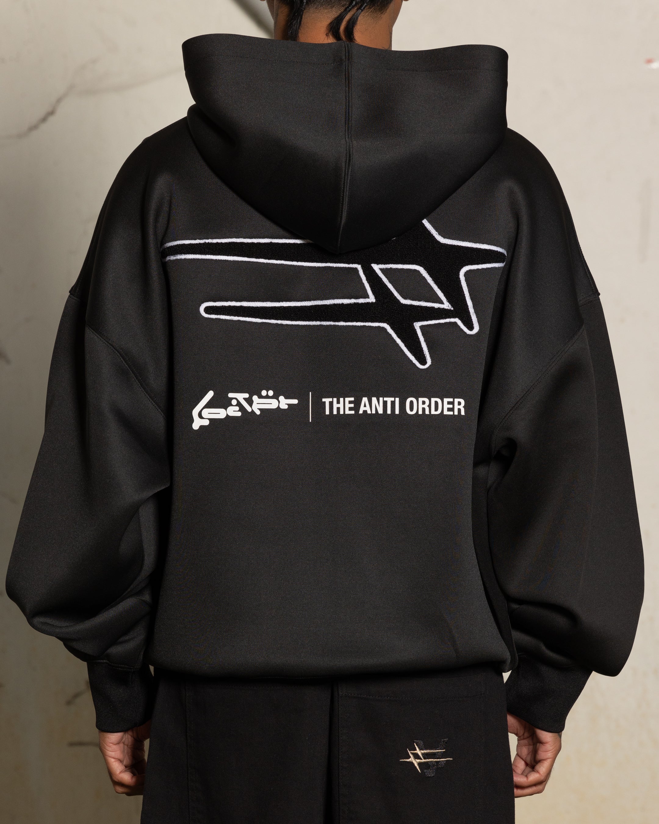 Loiter X The Anti Order Zip Hoodie Black、mySite、zt4zffjzw