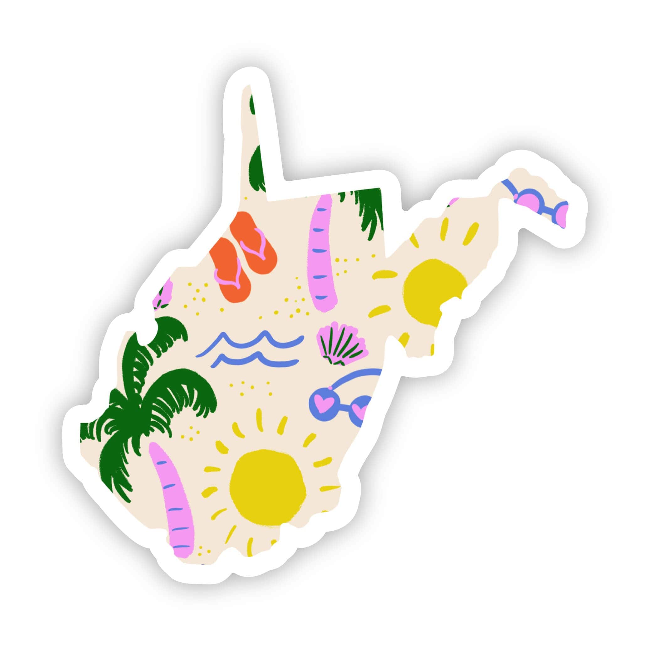  West Virginia Sticker - Beach、mySite、ghnorth