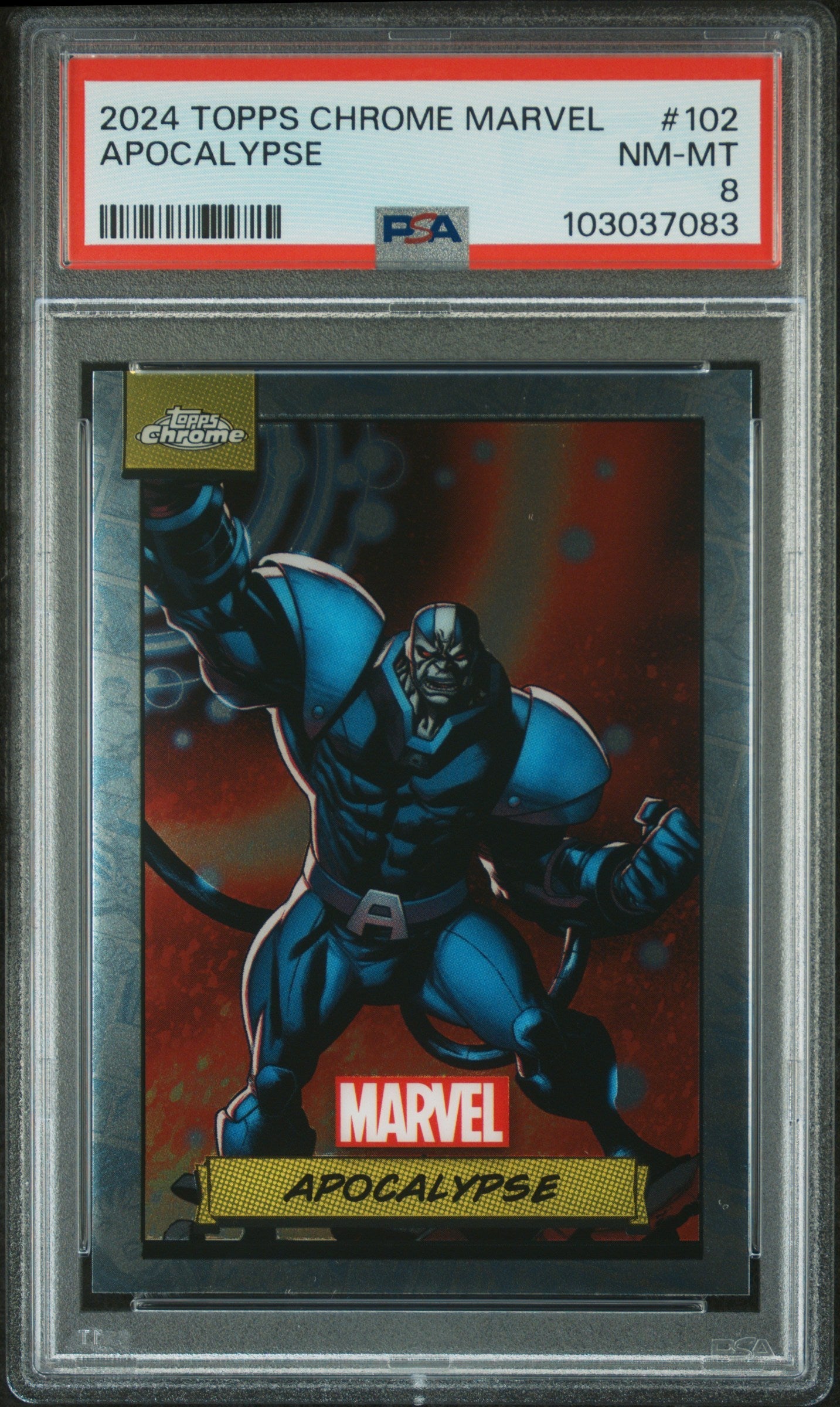 Apocalypse #102 PSA 8 Topps Chrome Marvel 2024、mySite、waistdrama