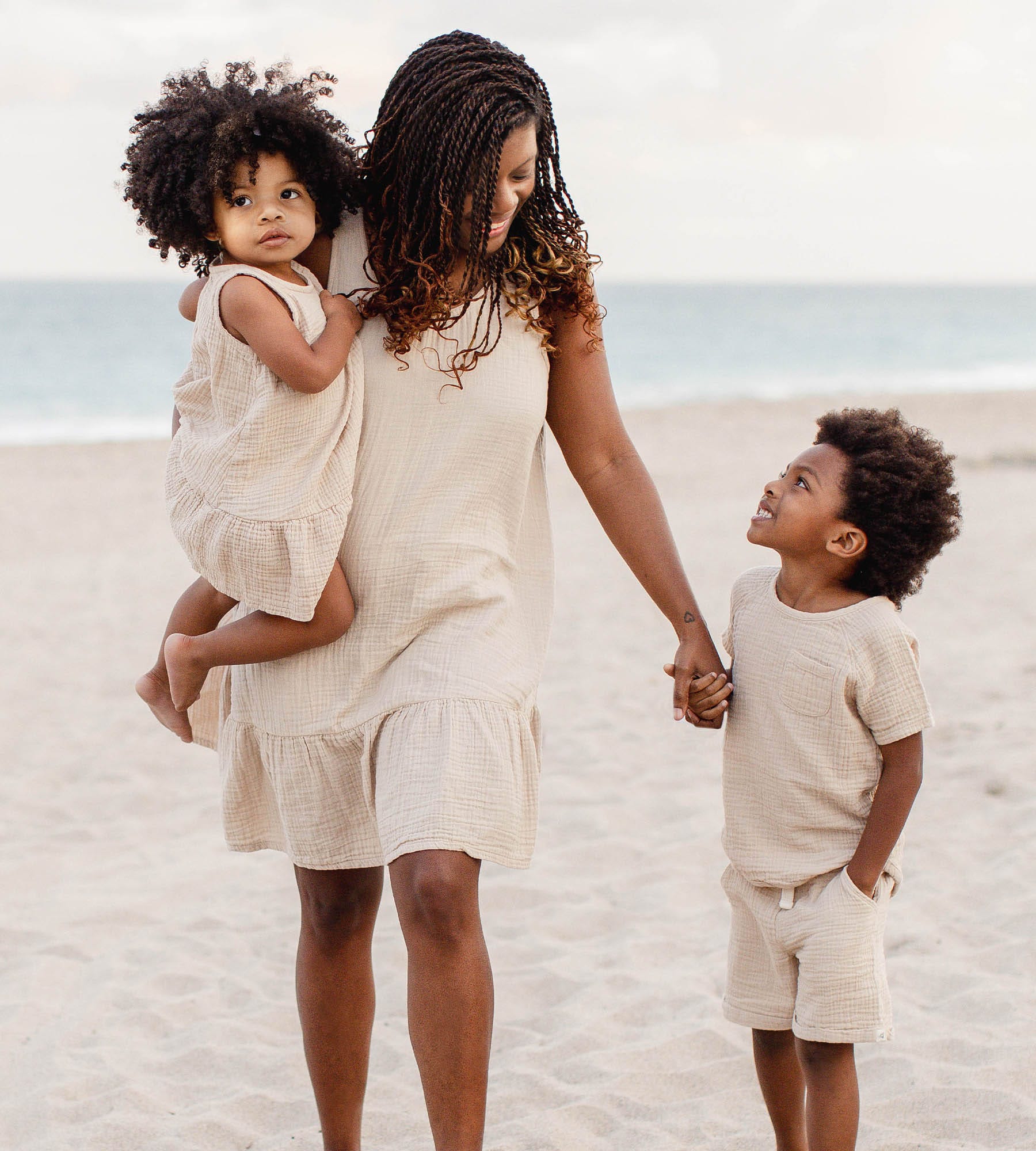 Mommy & Me Matching Crinkle Muslin Girl Dress、mySite、g9winljtr