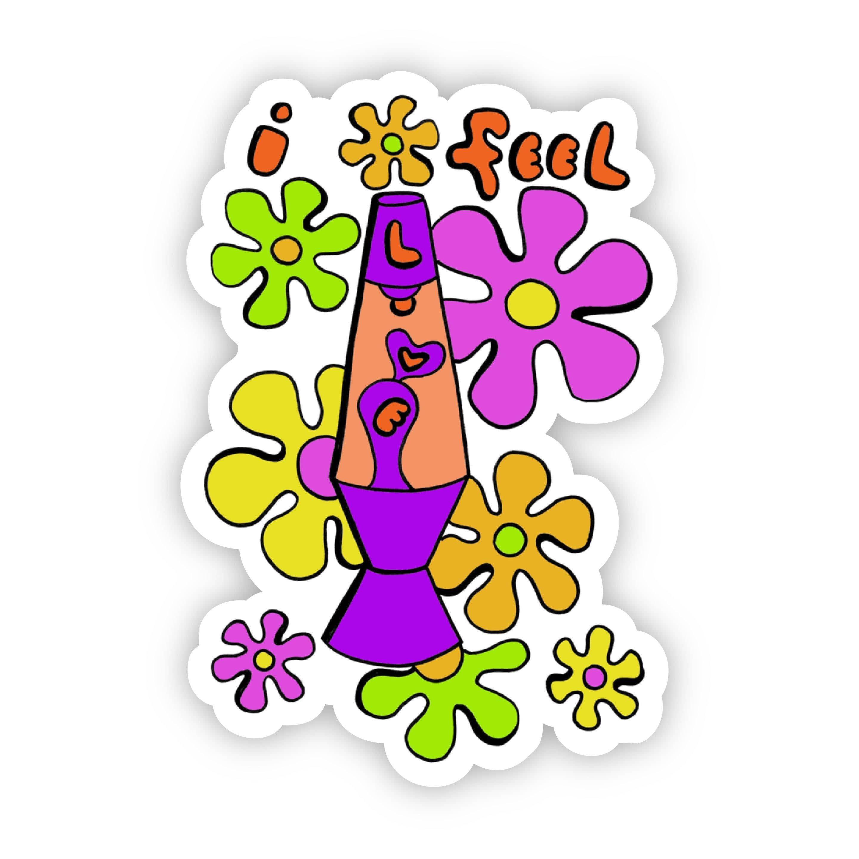  I Feel Love Lava Lamp Sticker、mySite、elrpsem3k