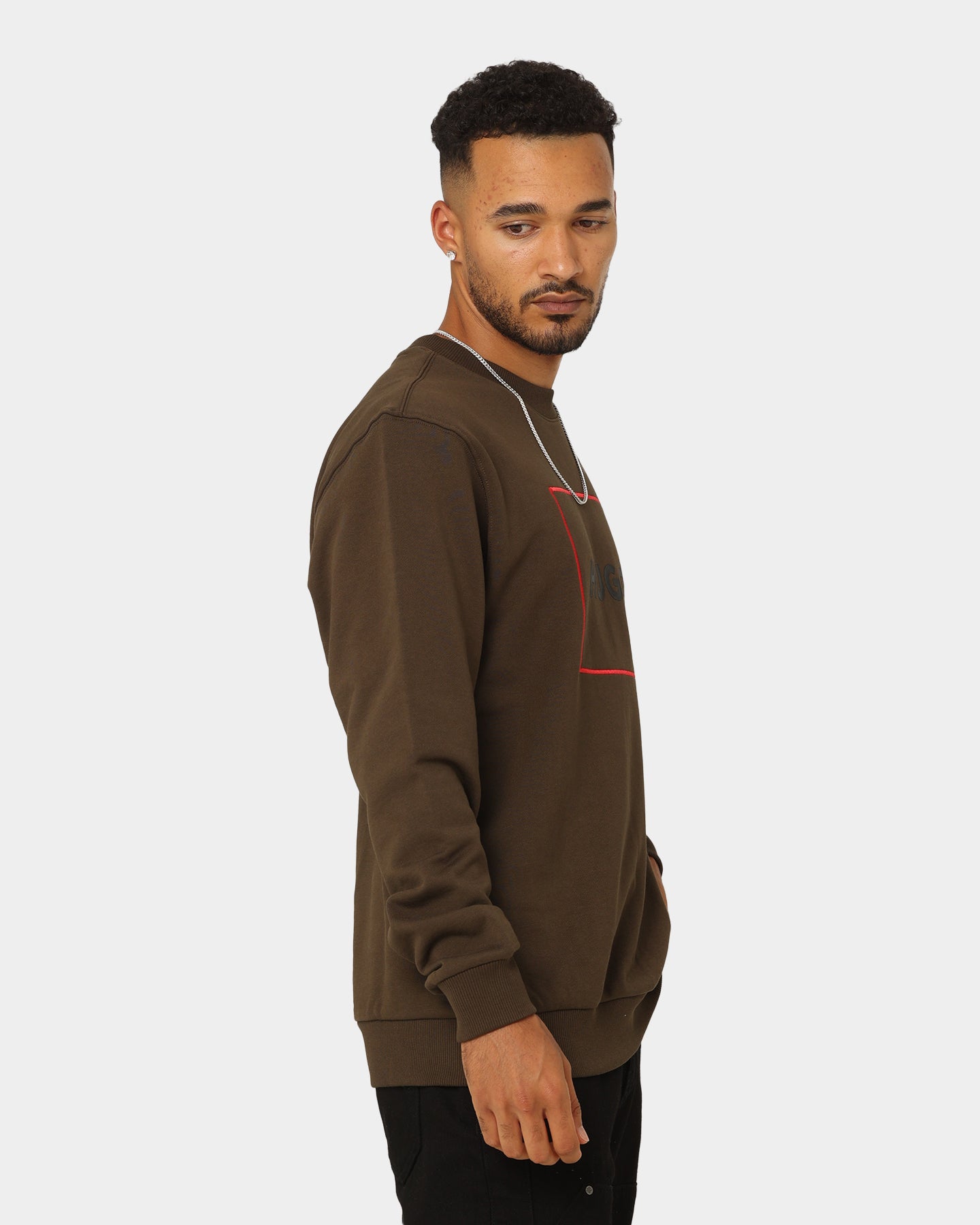 Hugo Boss Delery Crewneck Dark Green、mySite、zt4zffjzw