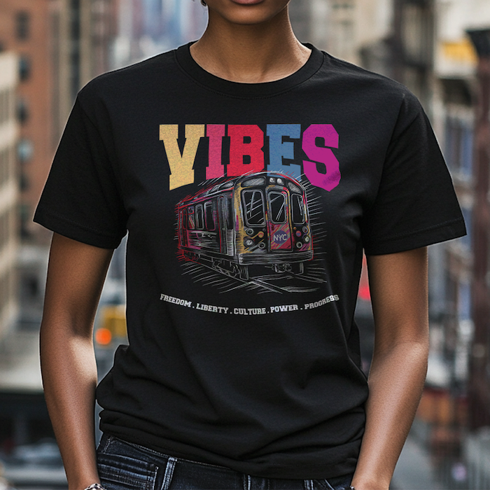 Multi-Color VIBES New York City T-Shirt (7 Sizes)、mySite、vikingsvslions