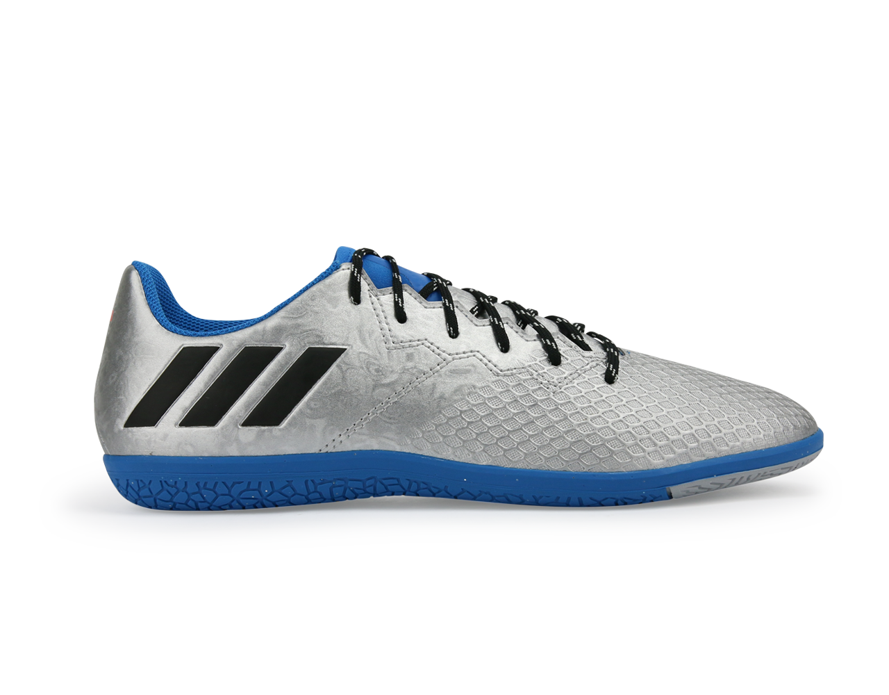 adidas Kids Messi 16.3 Indoor Soccer Shoes Silver Metalic/Core Black、mySite、bottomscart