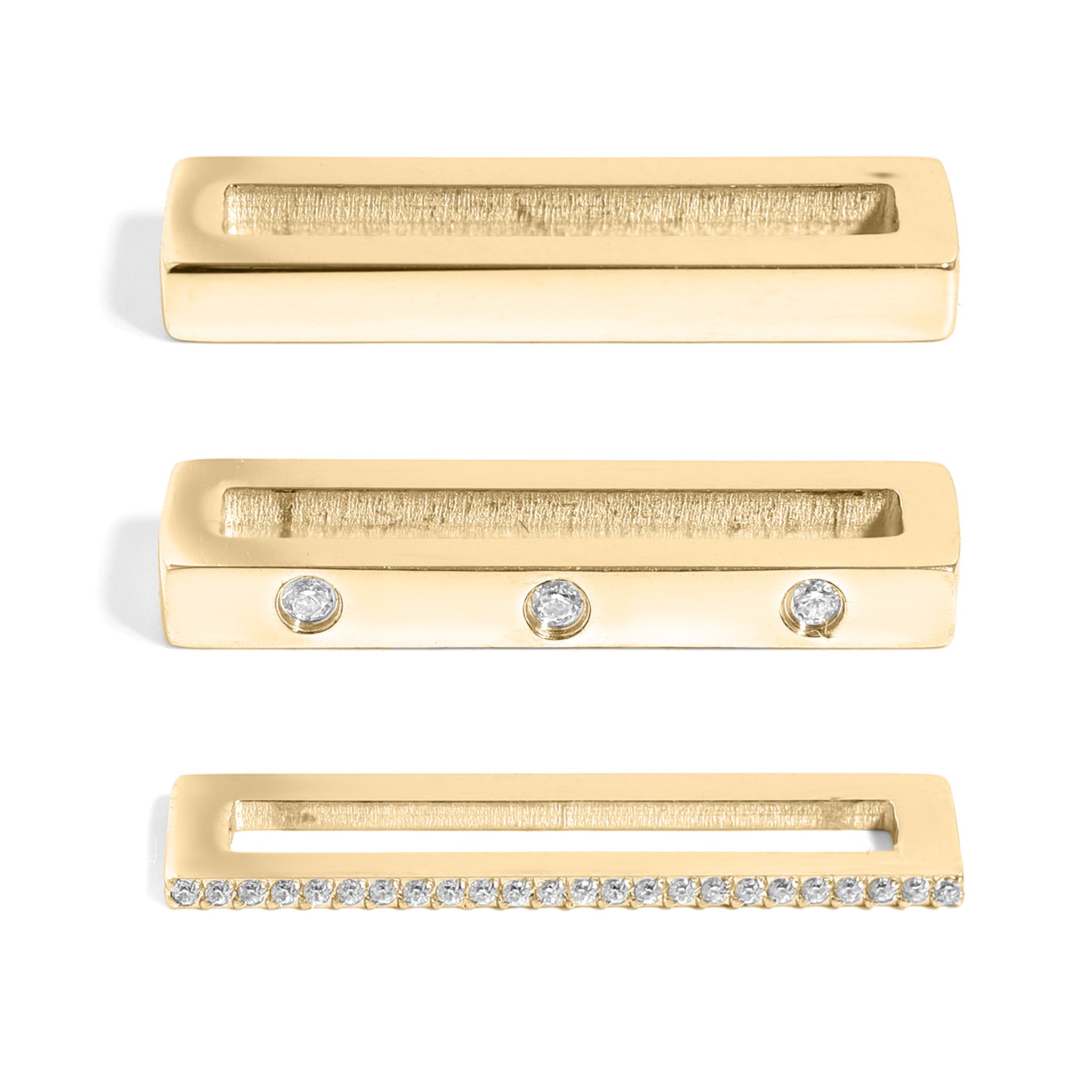 Stainless Steel Engravable 3 Piece Smart Watch Charm Set / SBB0363、mySite、dreamappss