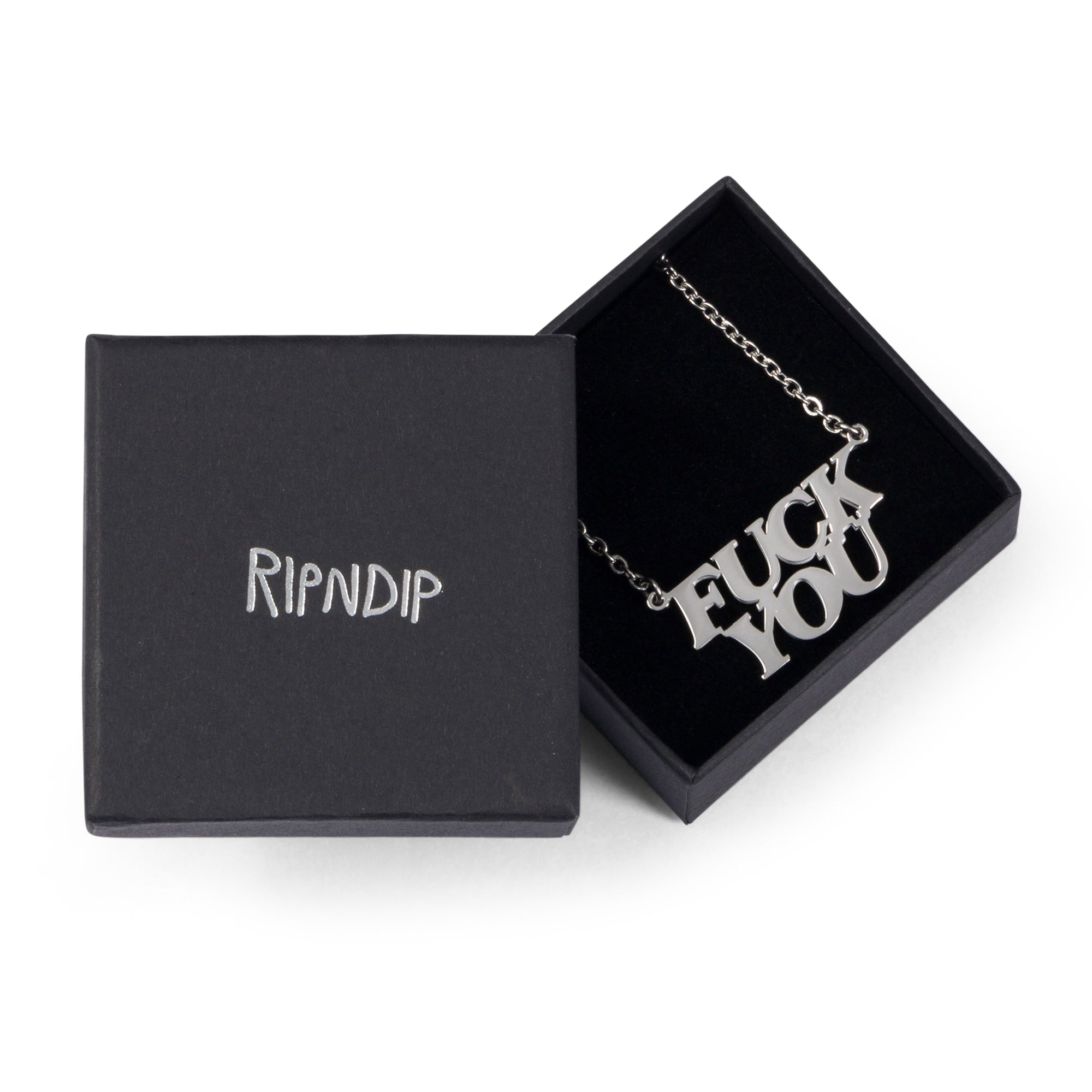  Fuckin Fuck Pendant Necklace (Silver)、mySite、merchandisen