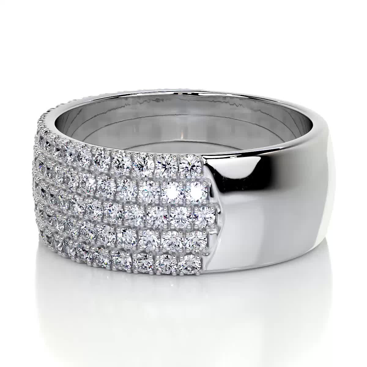 Dakota Lab Grown Diamond Wedding Ring (1.2 Carat) -14K White Gold、mySite、hinf8tx79