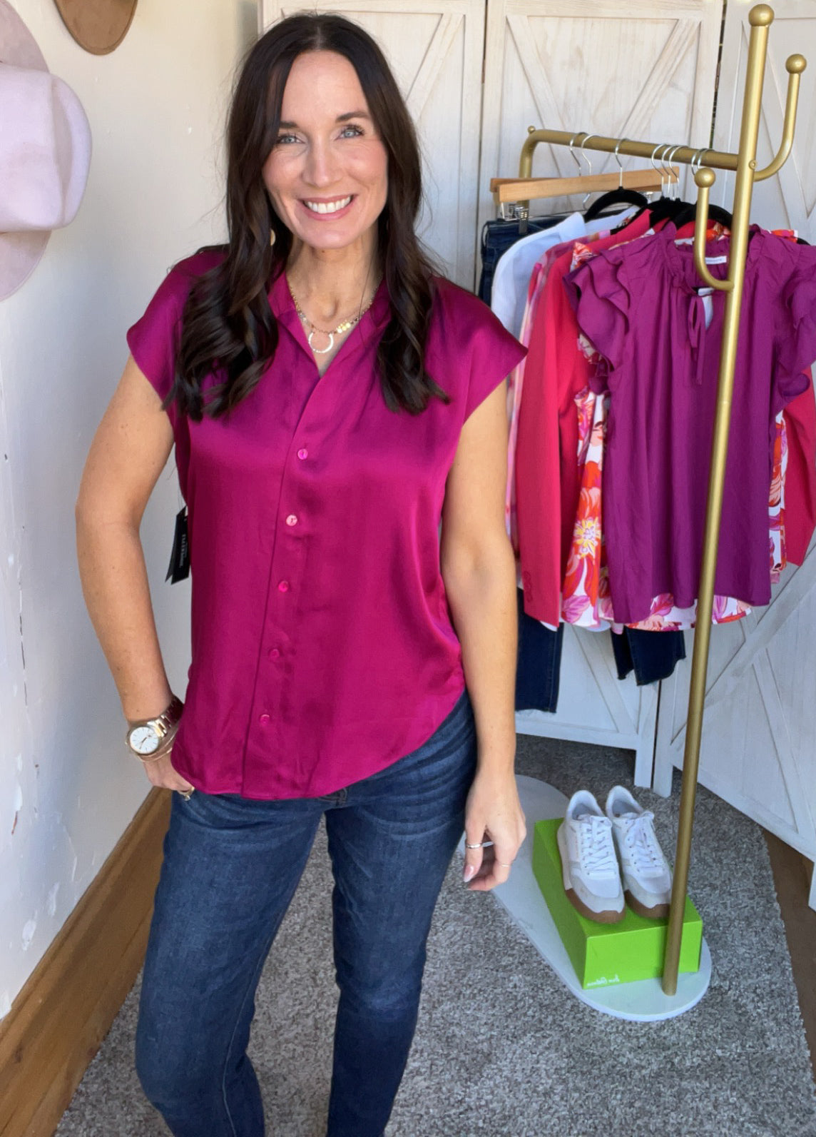 Liverpool Fuchsia Kiss Dolman Blouse、mySite、garagedoors4me