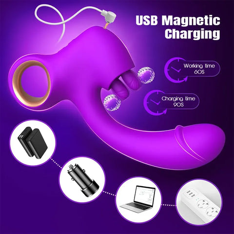 Double Tongue Thrusting Vibrator