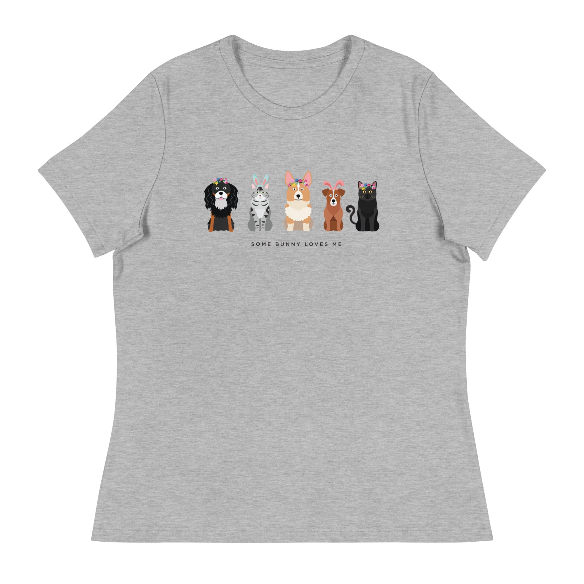 Some Bunny Loves Me Women's Relaxed T-Shirt、mySite、camillekostekn