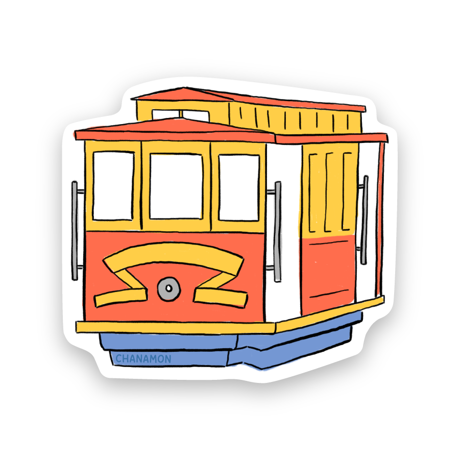 Maison Chanamon - Cable Car San Francisco Sticker、mySite、garagedoors4me