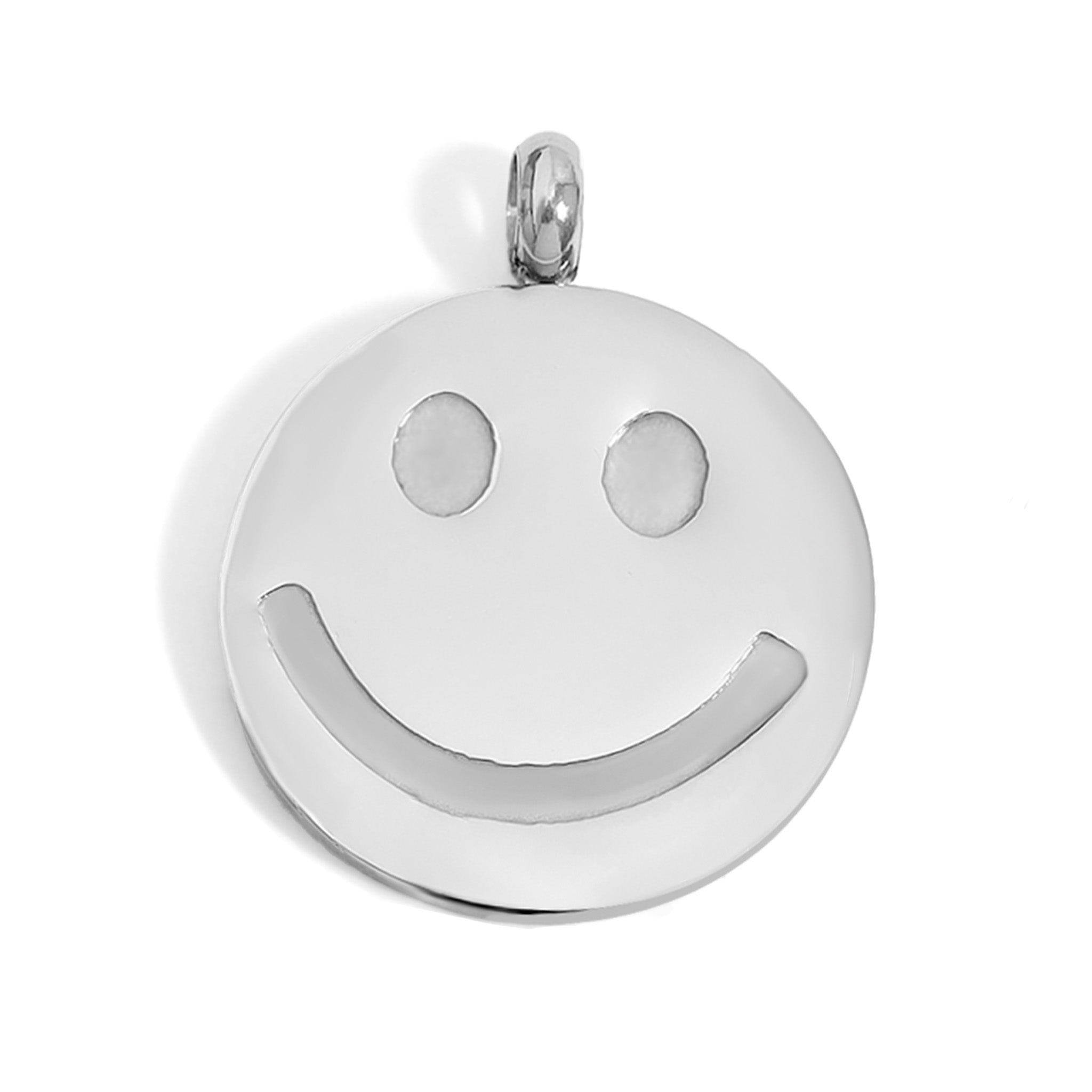 18K Gold PVD Stainless Steel Smiley Face Charm / PDL0201、mySite、dreamappss
