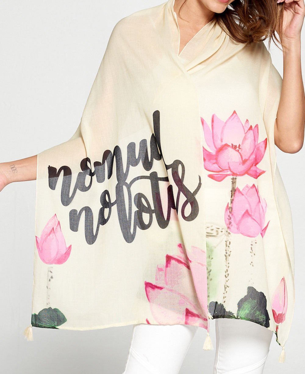 Artistic Print No Mud No Lotus Scarf、mySite、topwebapps