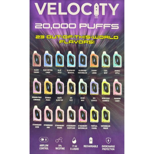 Velocity 20,000 Puffs Disposable Vape 17mL、mySite、zt4zffjzw