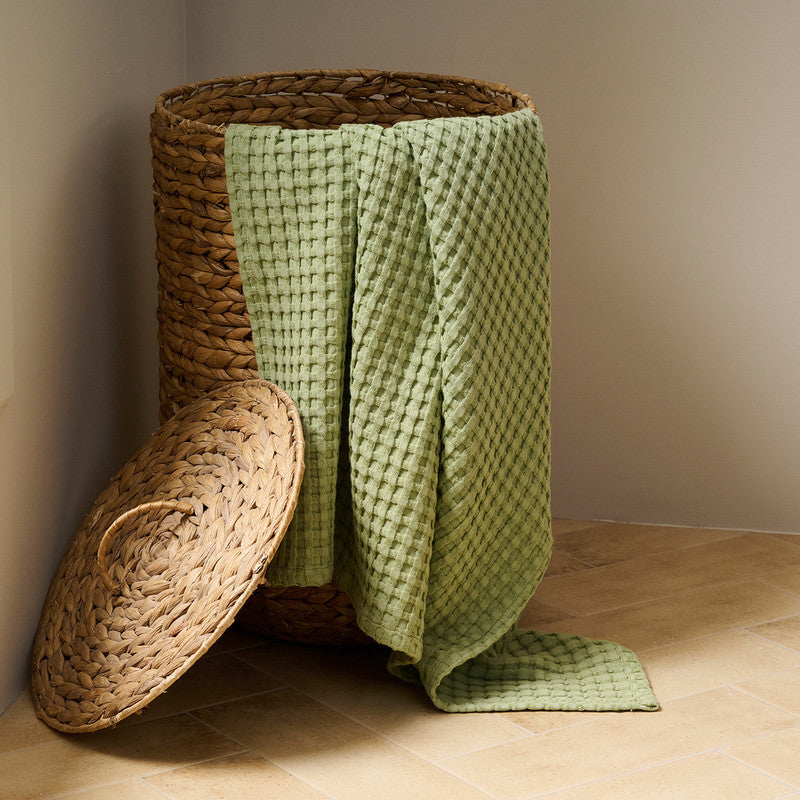 Cotton Bath Towel | Waffle | Extra Large | Frosted Green、mySite、camillekostekn