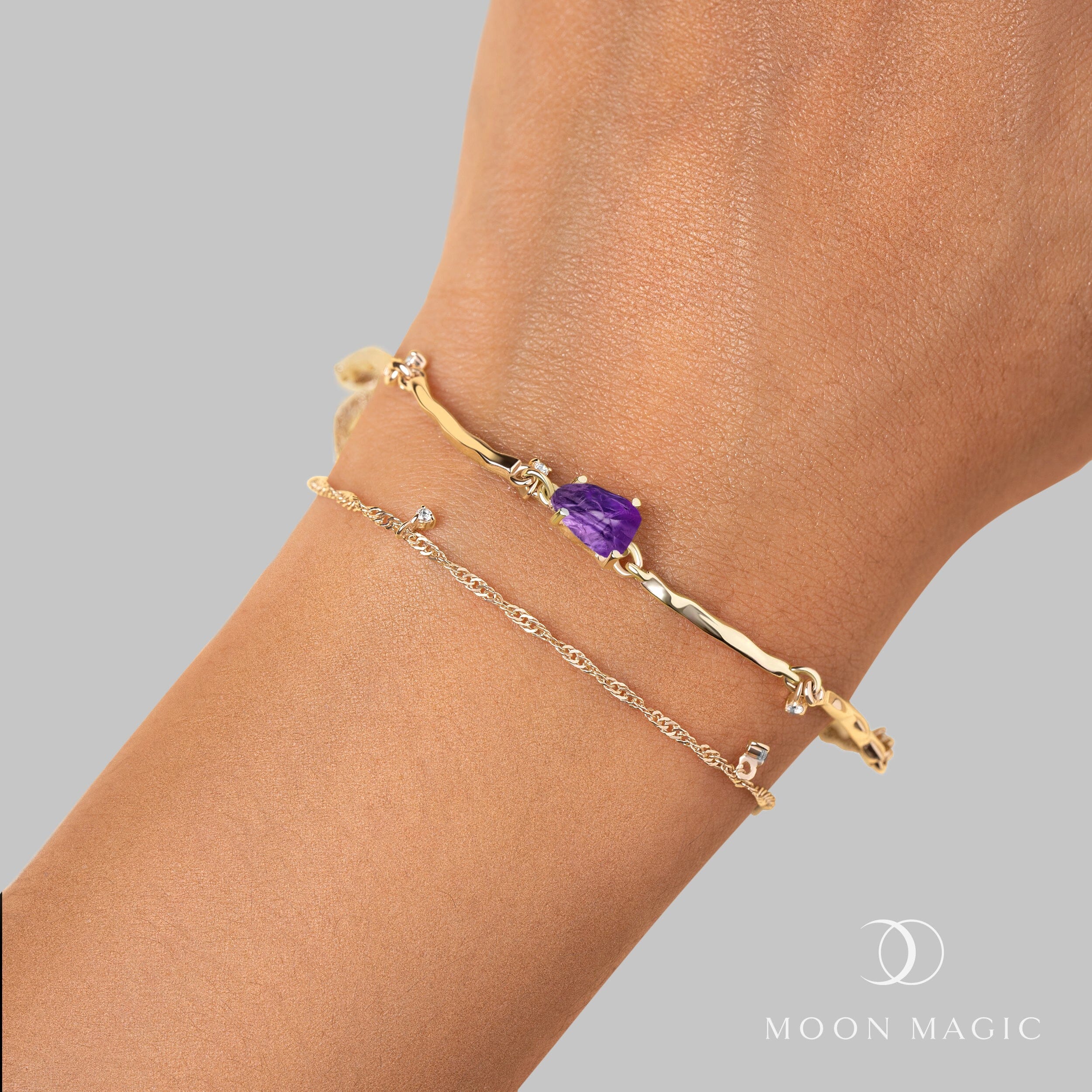 Raw Crystal Bracelet - Flow Amethyst、mySite、hinf8tx79