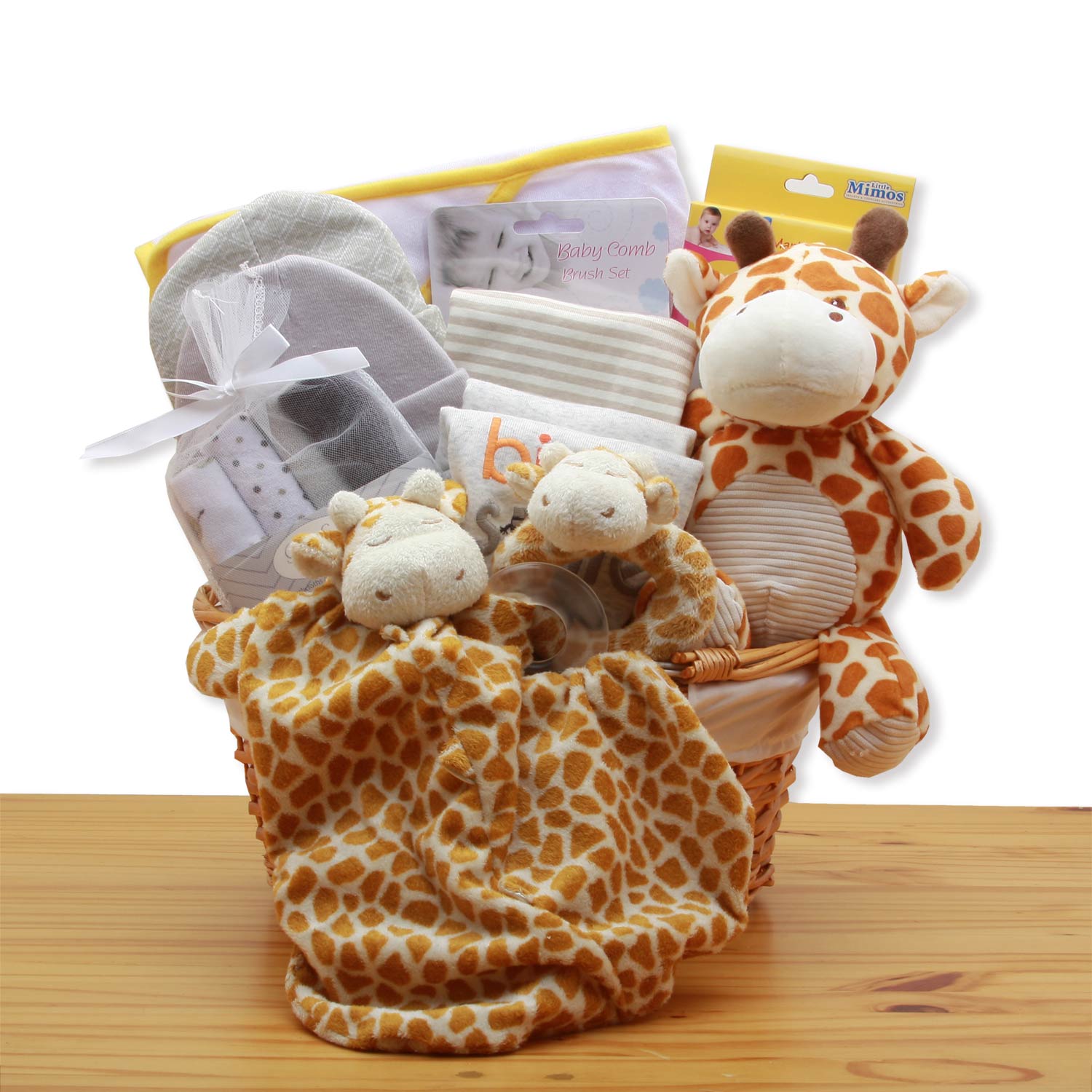 Jungle Safari New Baby Gift Basket - Pink、mySite、camillekostekn