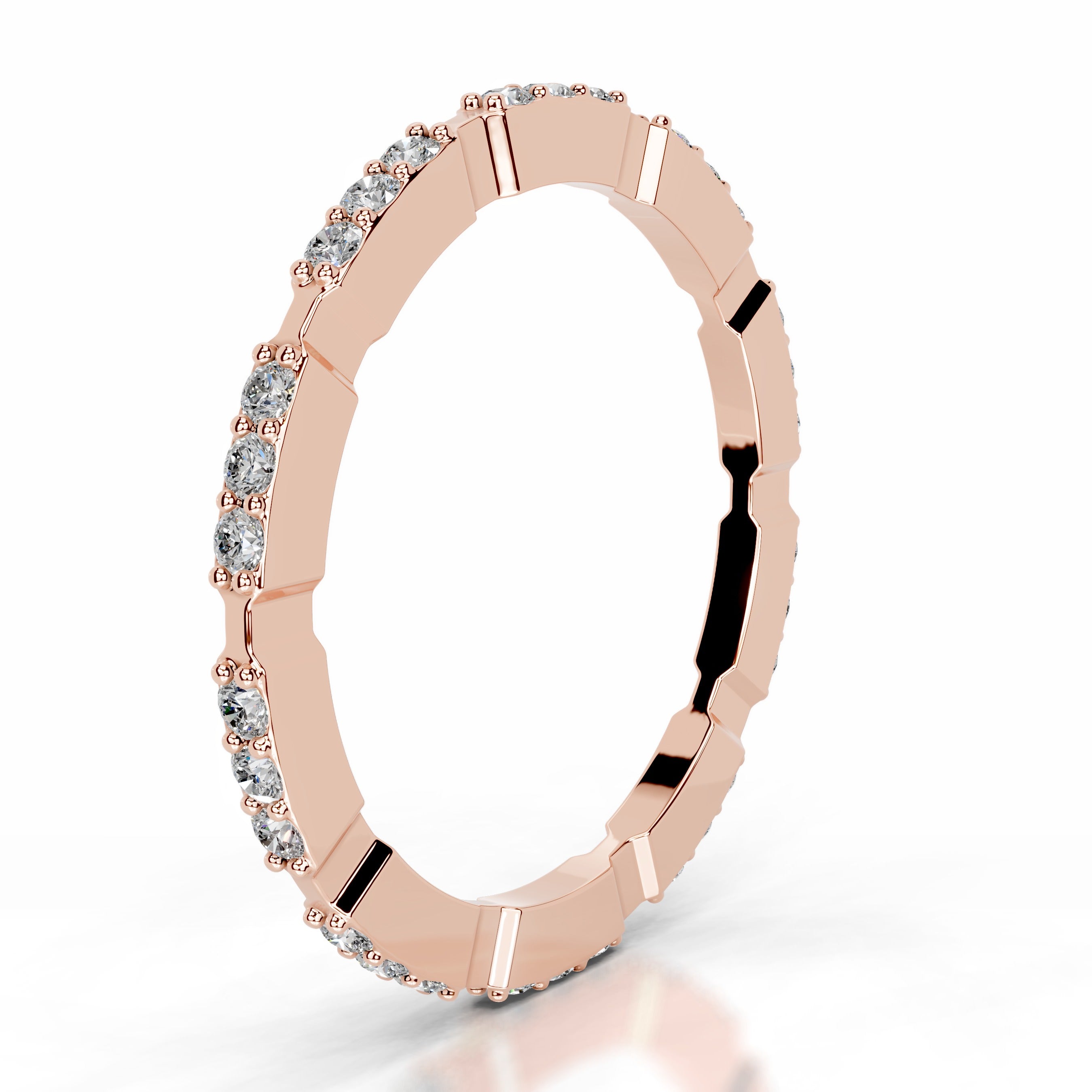 Octavia Diamond Wedding band - 14K Rose Gold、mySite、hinf8tx79