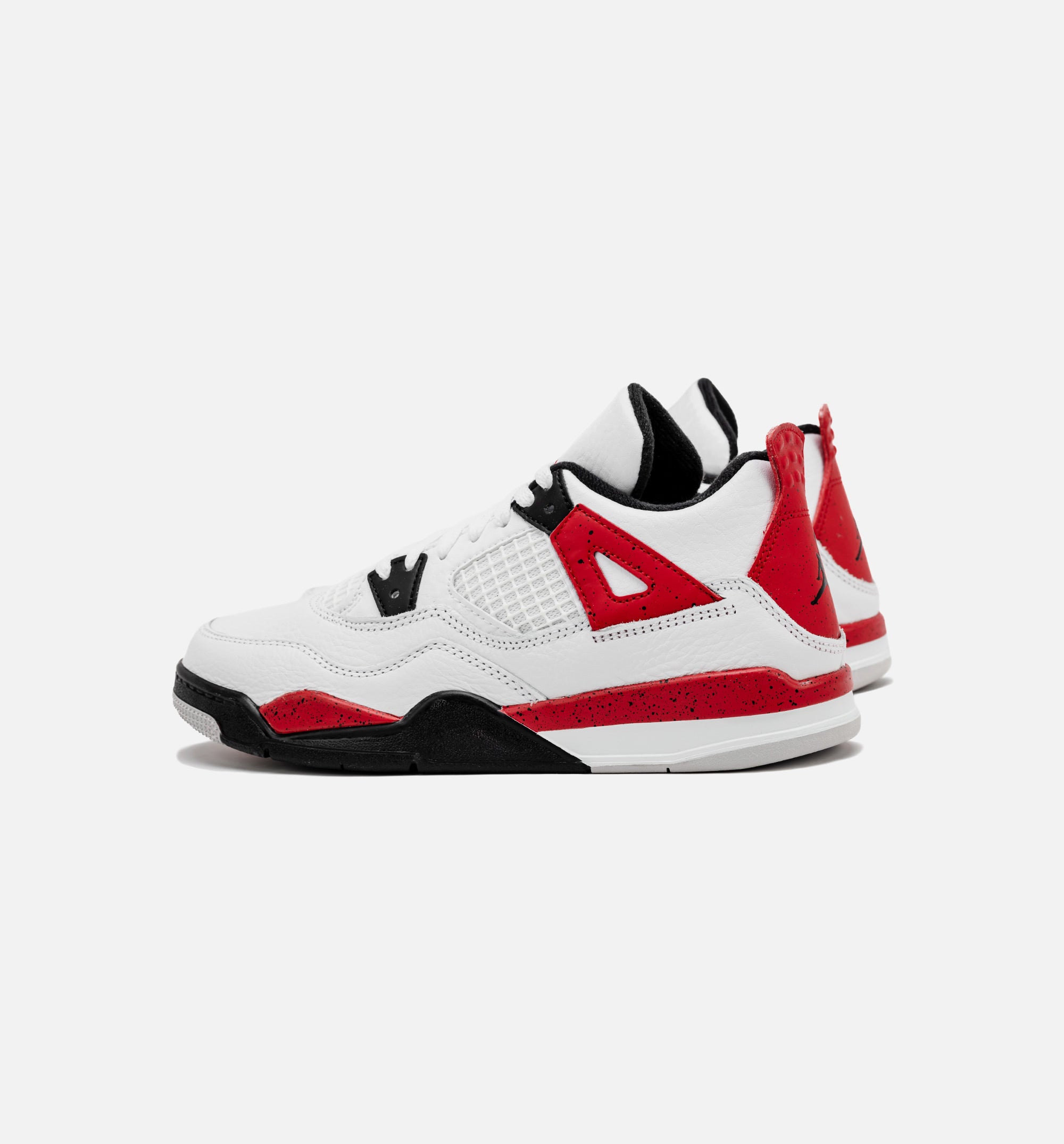 Air Jordan 4 Retro Red Cement Preschool Lifestyle Shoe - White/Red、mySite、dreamappss