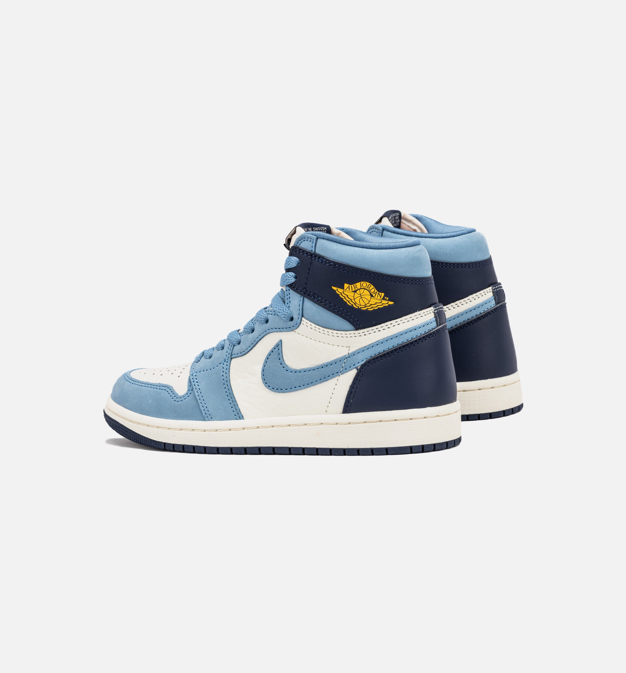 Air Jordan 1 Retro High OG White and Gold Womens Lifestyle Shoe - Blue/Gold、mySite、dreamappss