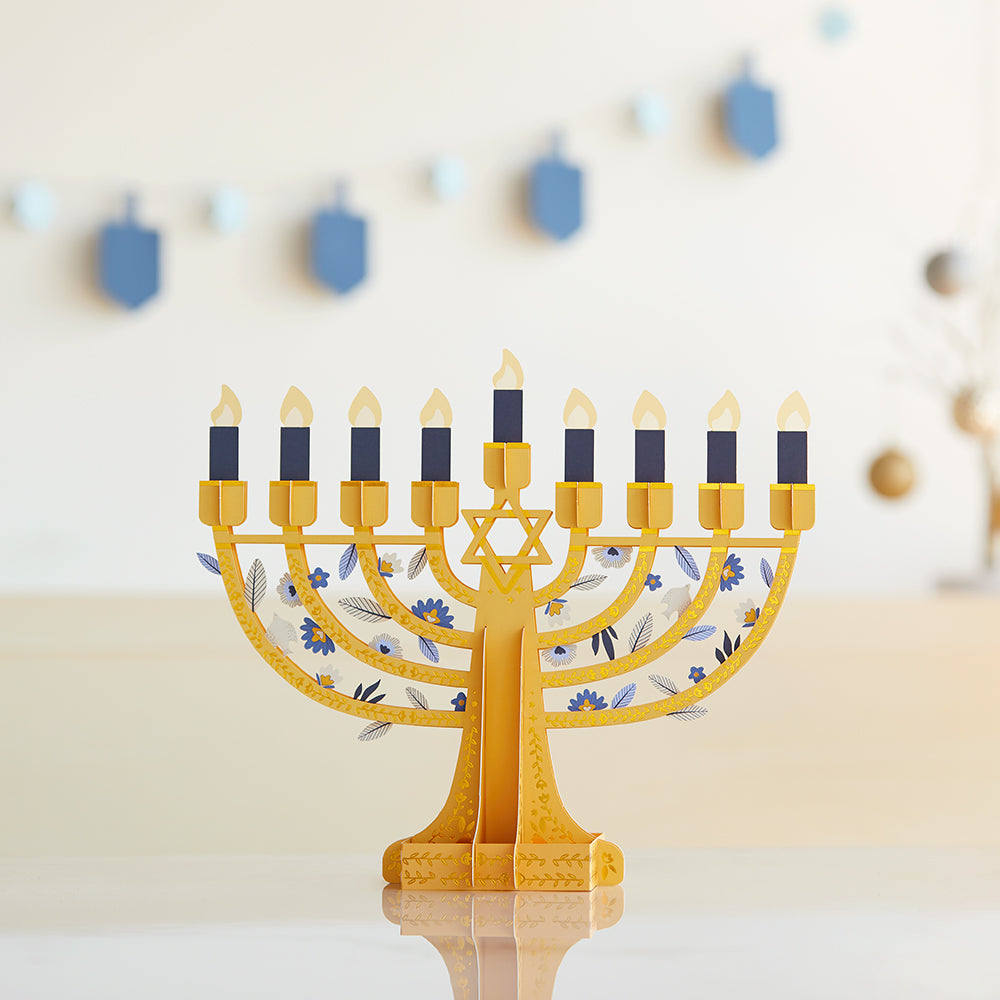 Elegant Interactive Menorah Giant Pop-Up Gift、mySite、solidvoid