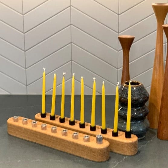 Rounded Wooden Menorah - Choice of Wood、mySite、topwebapps