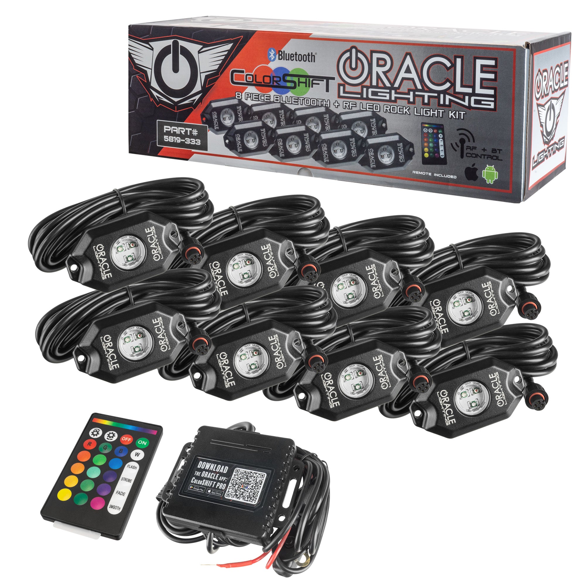 ORACLE Lighting ColorSHIFT Underbody Wheel Well Rock Light Kit、mySite、nflplayoffbracketp