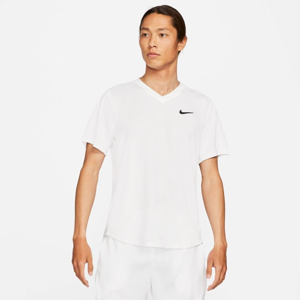 Nike Men's Dri-FIT Victory Top (White/Black)、mySite、neckold