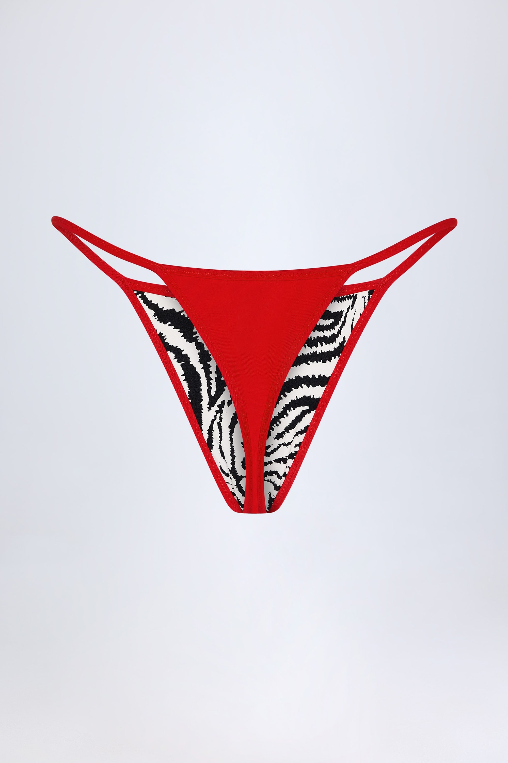  Reversible Thong Bikini Bottoms in Zebra Print、mySite、sugarbowlscore
