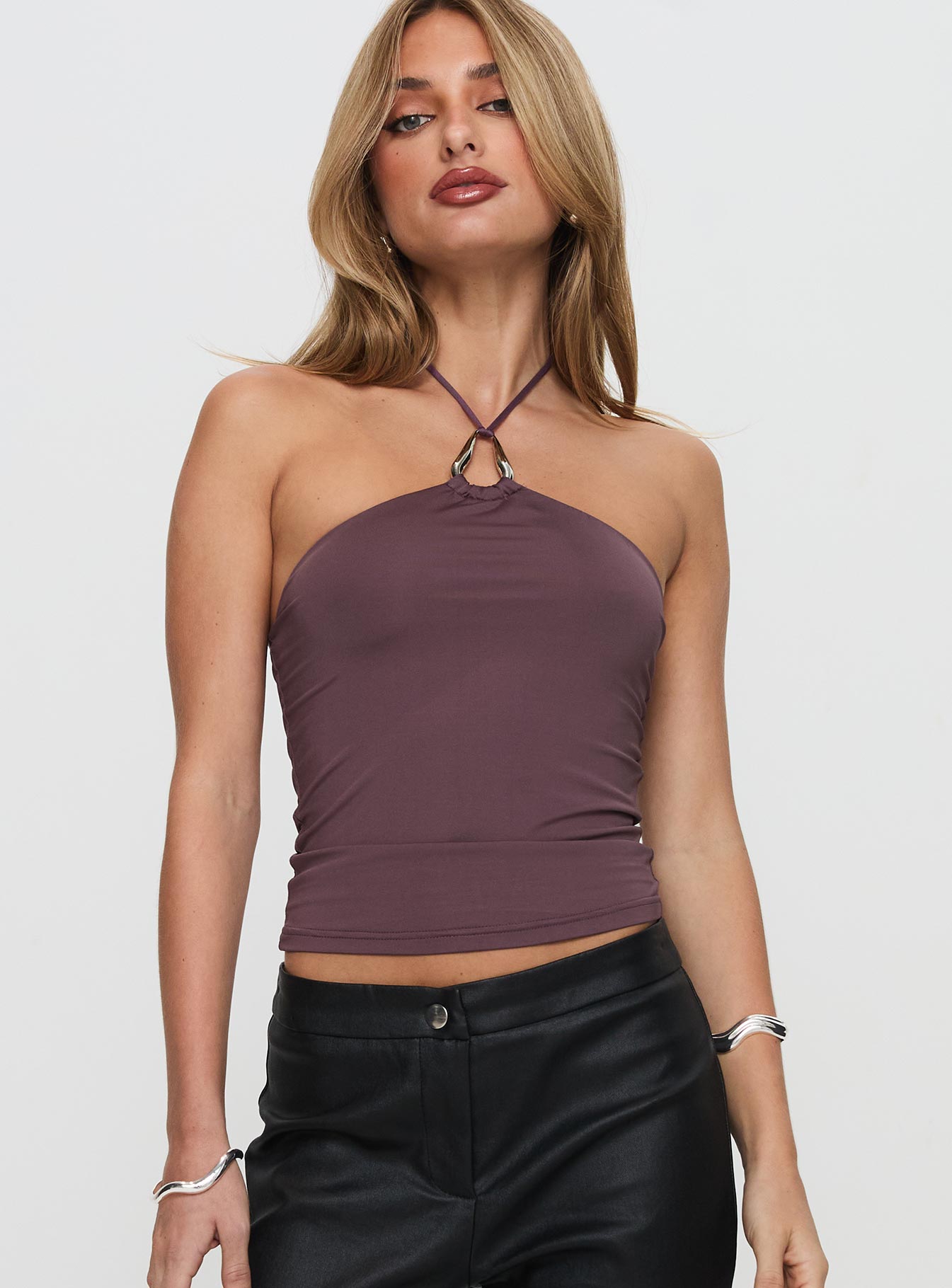 Final Tango Halter Top Plum、mySite、solidvoid