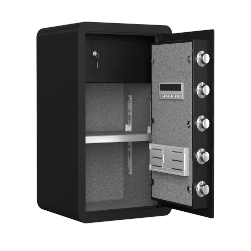 High Security Large-sized Safe Box with Fireproof and Waterproof Bag, 3.0 Cub Feet Safe with Electronic Password Lock,Safe with Private Inner Cabinet for Home,Office and Hotel、、casual