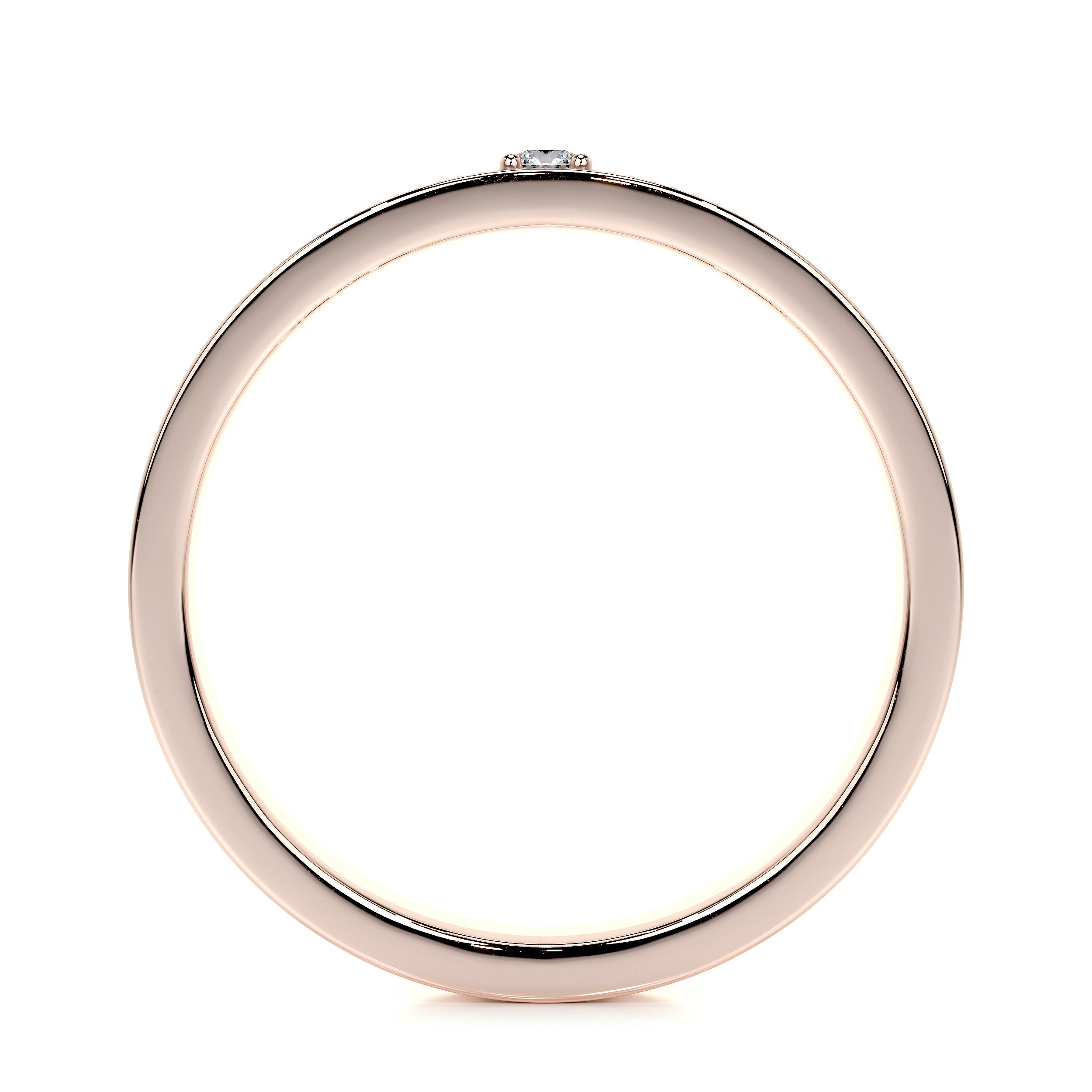 Sherry Lab Grown Diamond Wedding Ring (0.02 Carat) -14K Rose Gold、mySite、hinf8tx79